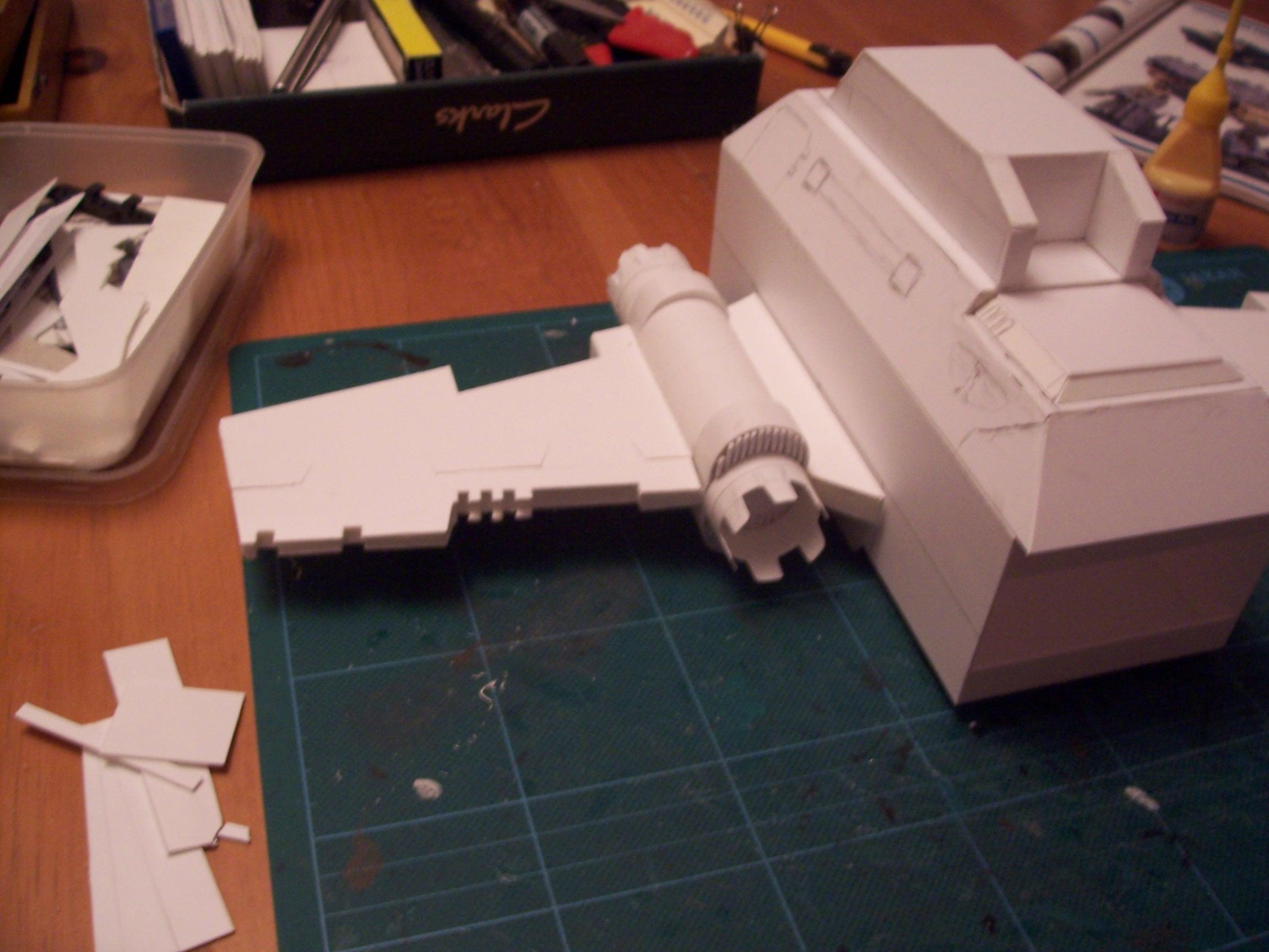Gunship, Plasticard, Scratch Build, Thunderhawk, Work In Progress