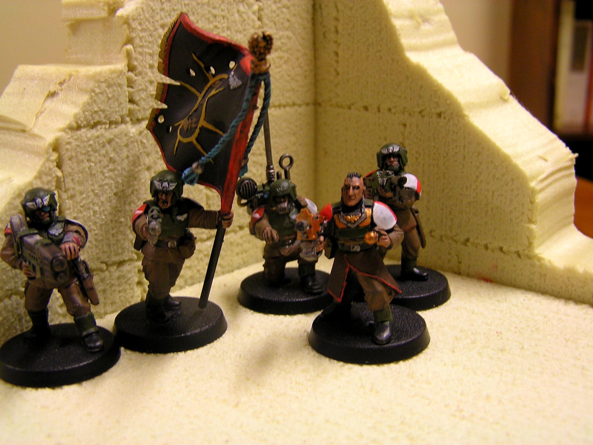 Cadians, Imperial Guard, Platoon Command Squad