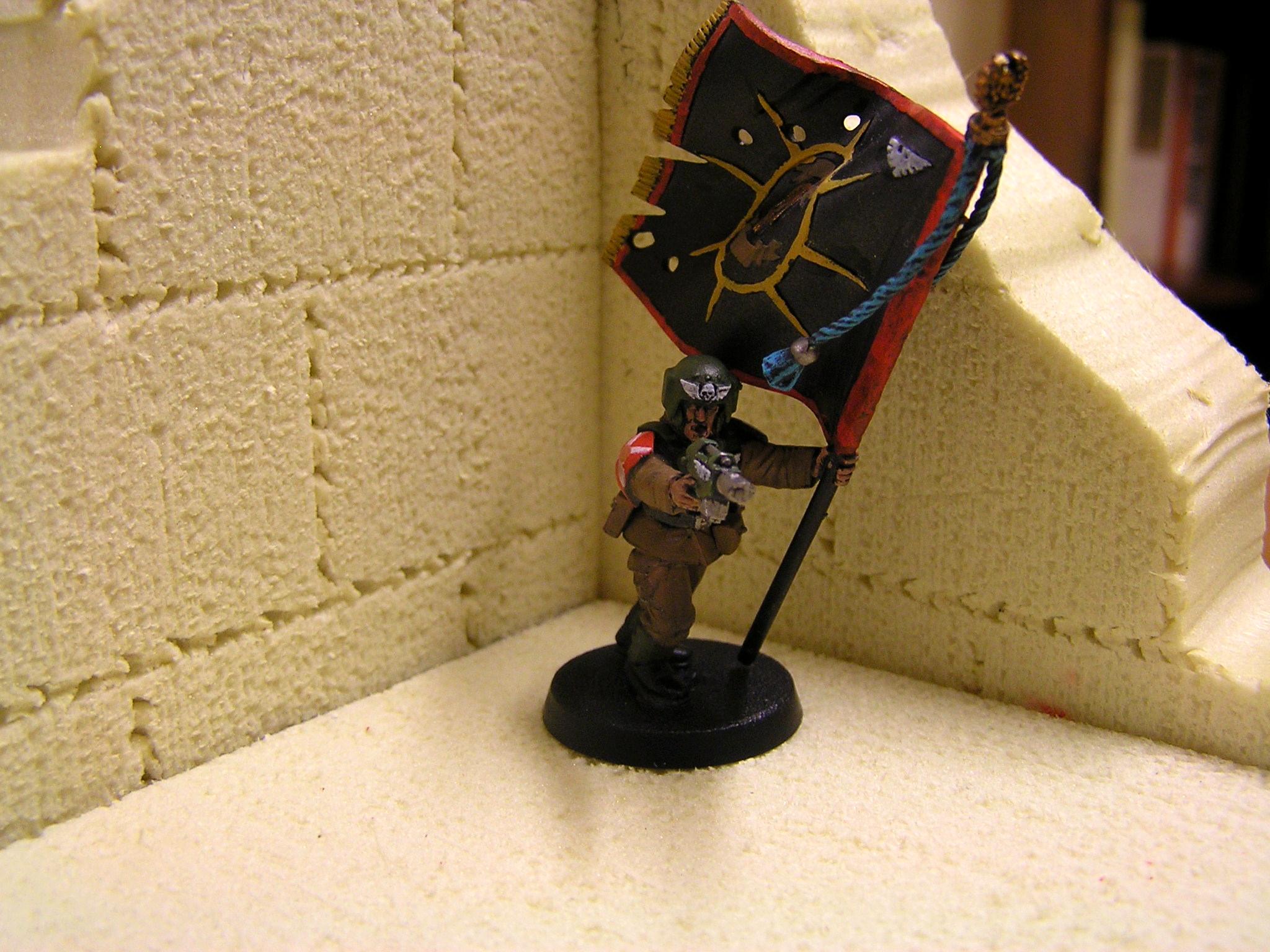 Banner, Cadians, Imperial Guard, Platoon Command Squad, Standard