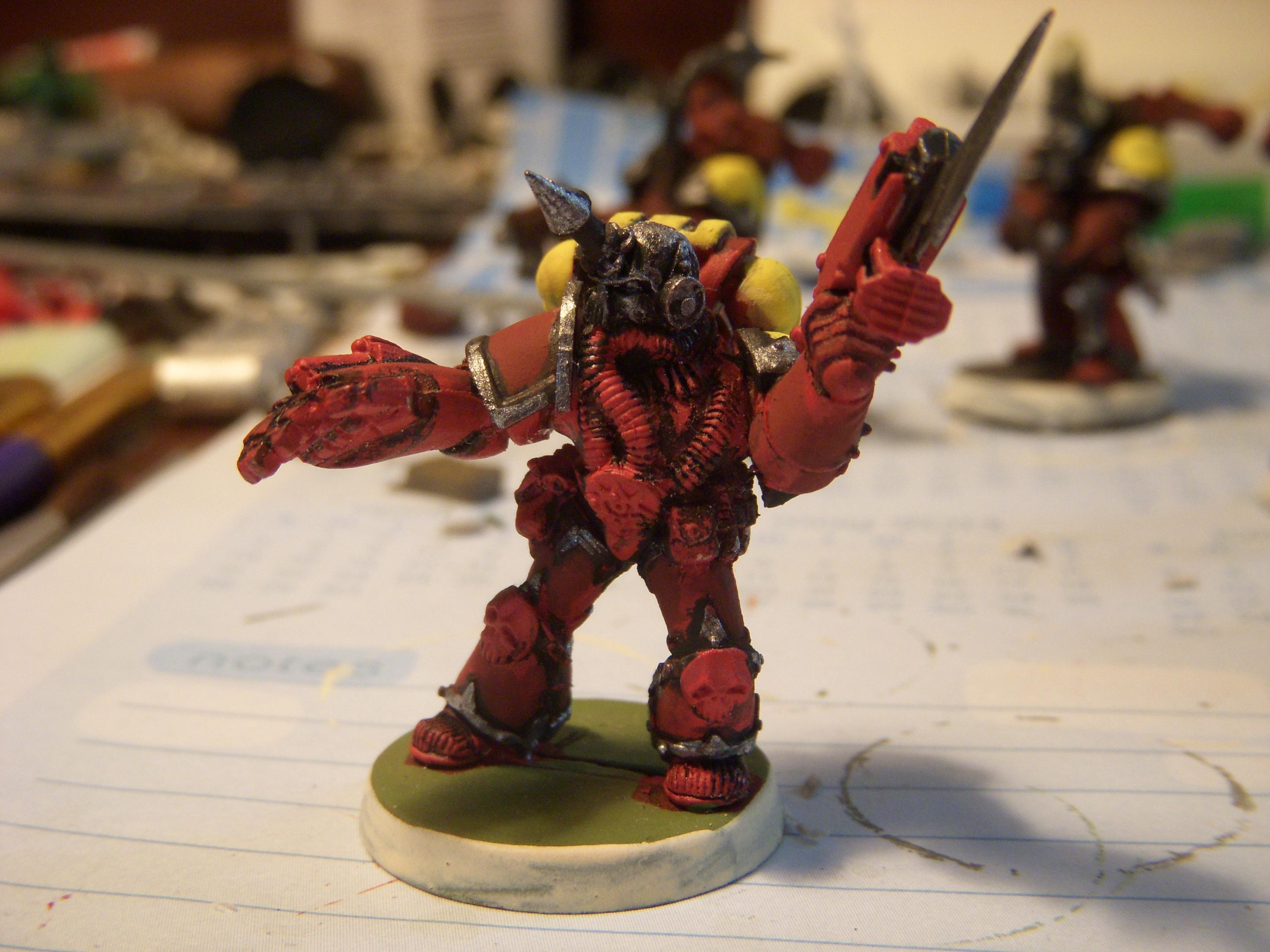 Champion, Chaos, Chaos Space Marines, Word Bearers, Work In Progress