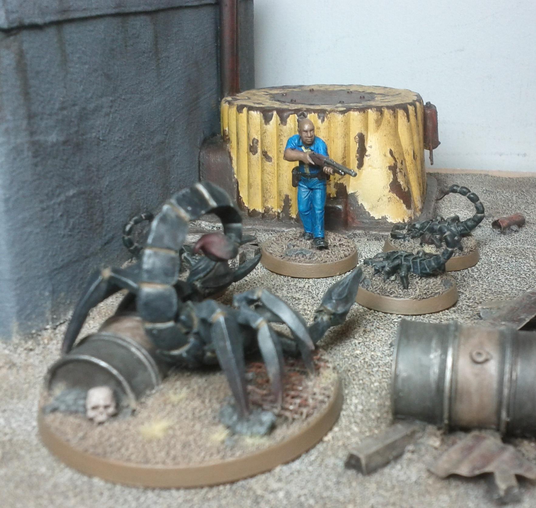 Cornered by radscorpions