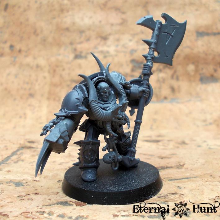 Axe, Chaos, Chaos Lord, Chaos Space Marines, Huntmaster, Khorne, Khorne's Eternal Hunt, Terminator Armor, Warhammer 40,000, Work In Progress, World Eaters