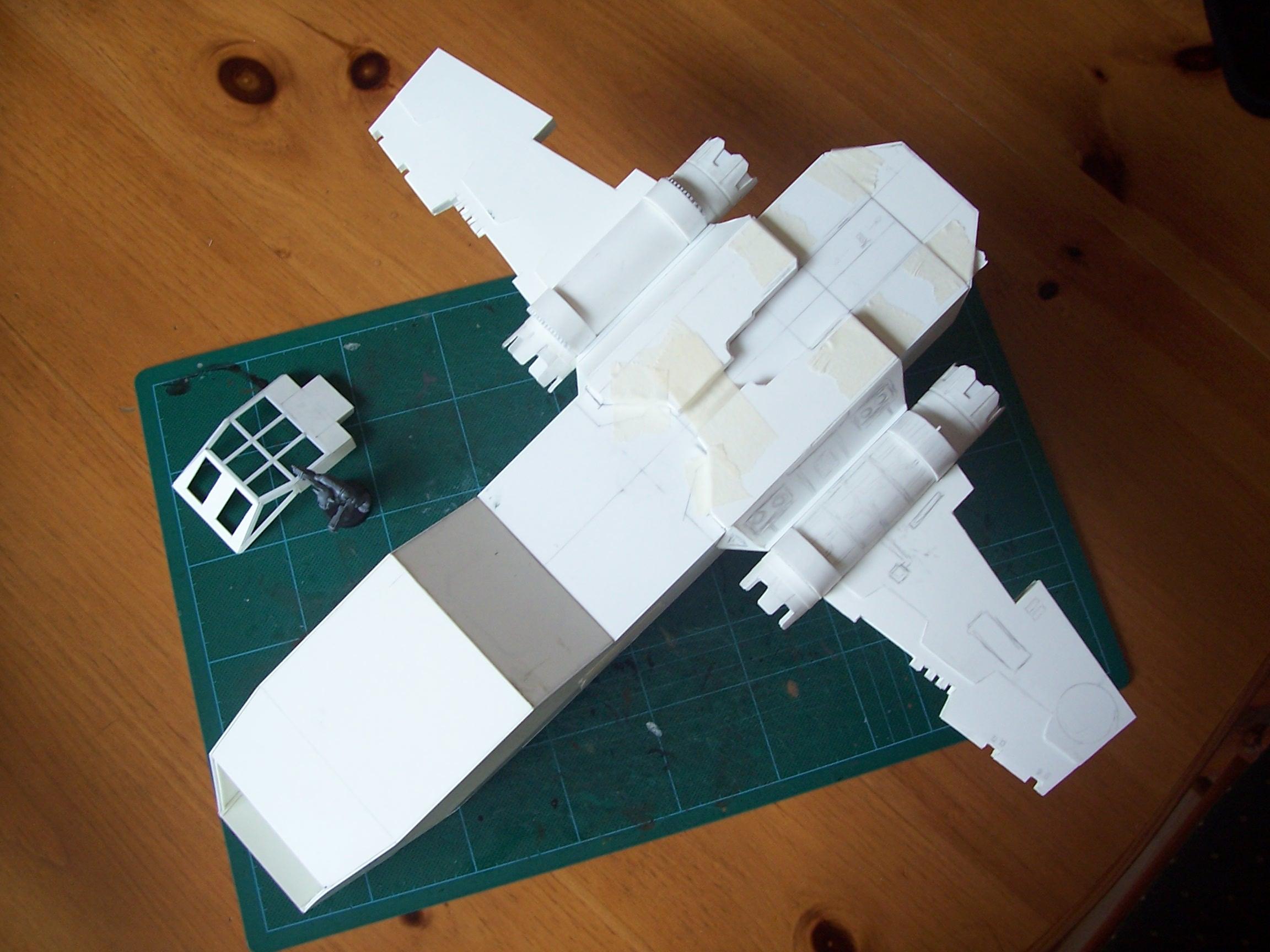 Gunship, Plasticard, Scratch Build, Thunderhawk, Work In Progress