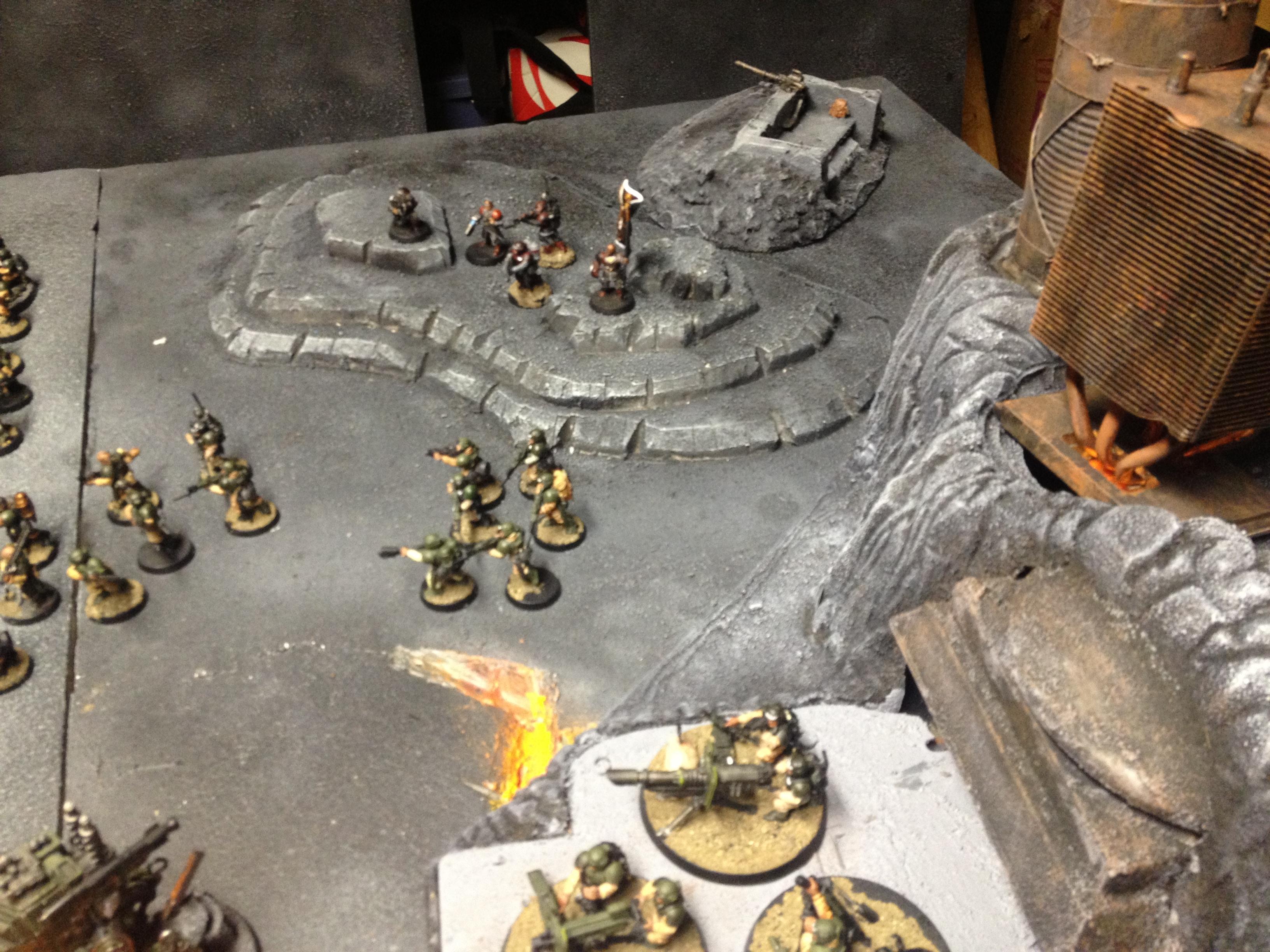 Board, Buildings, Cities Of Death, City, Imperial Guard, Lava, Terrain