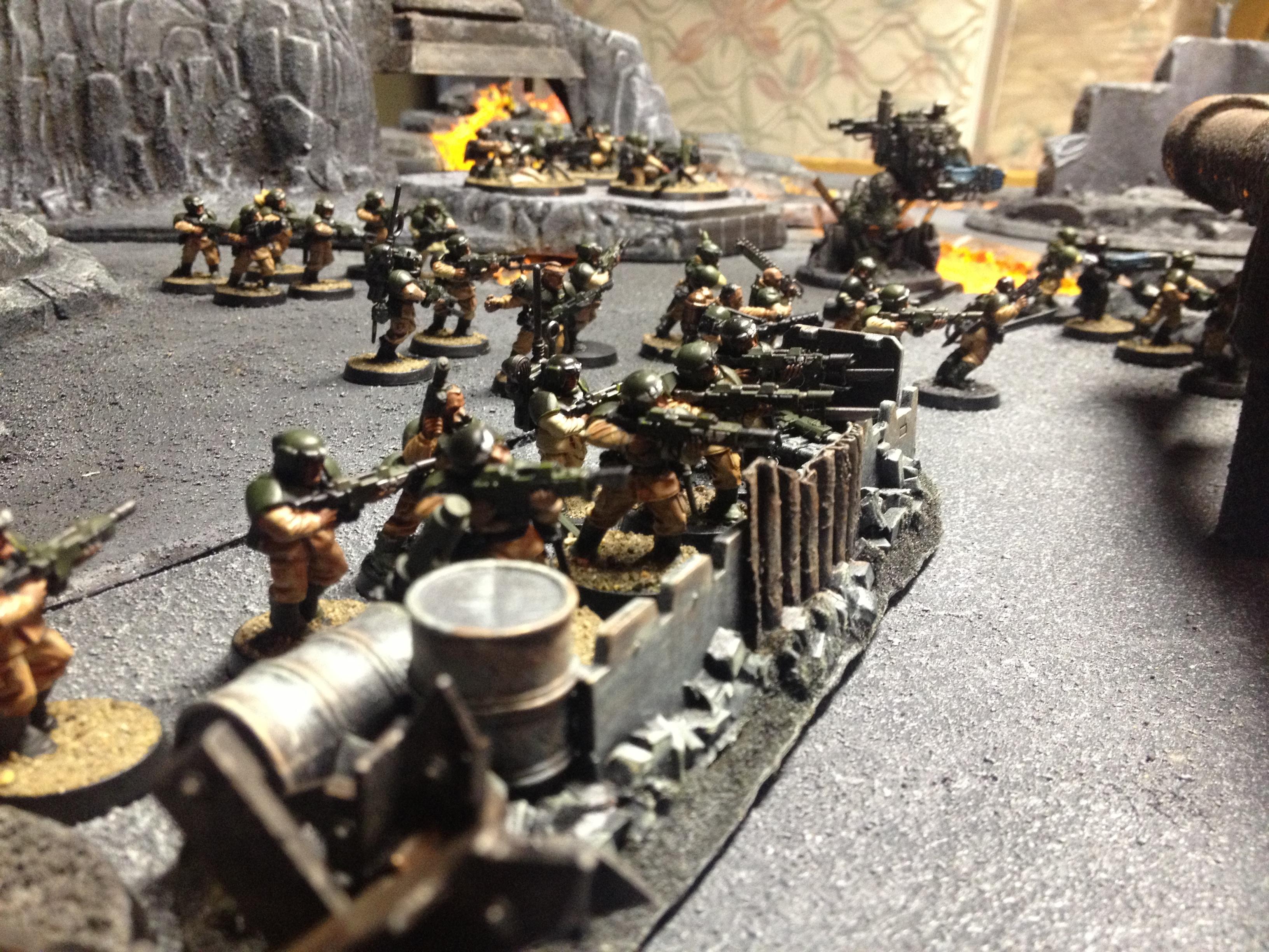 Board, Buildings, Cities Of Death, City, Imperial Guard, Lava, Terrain