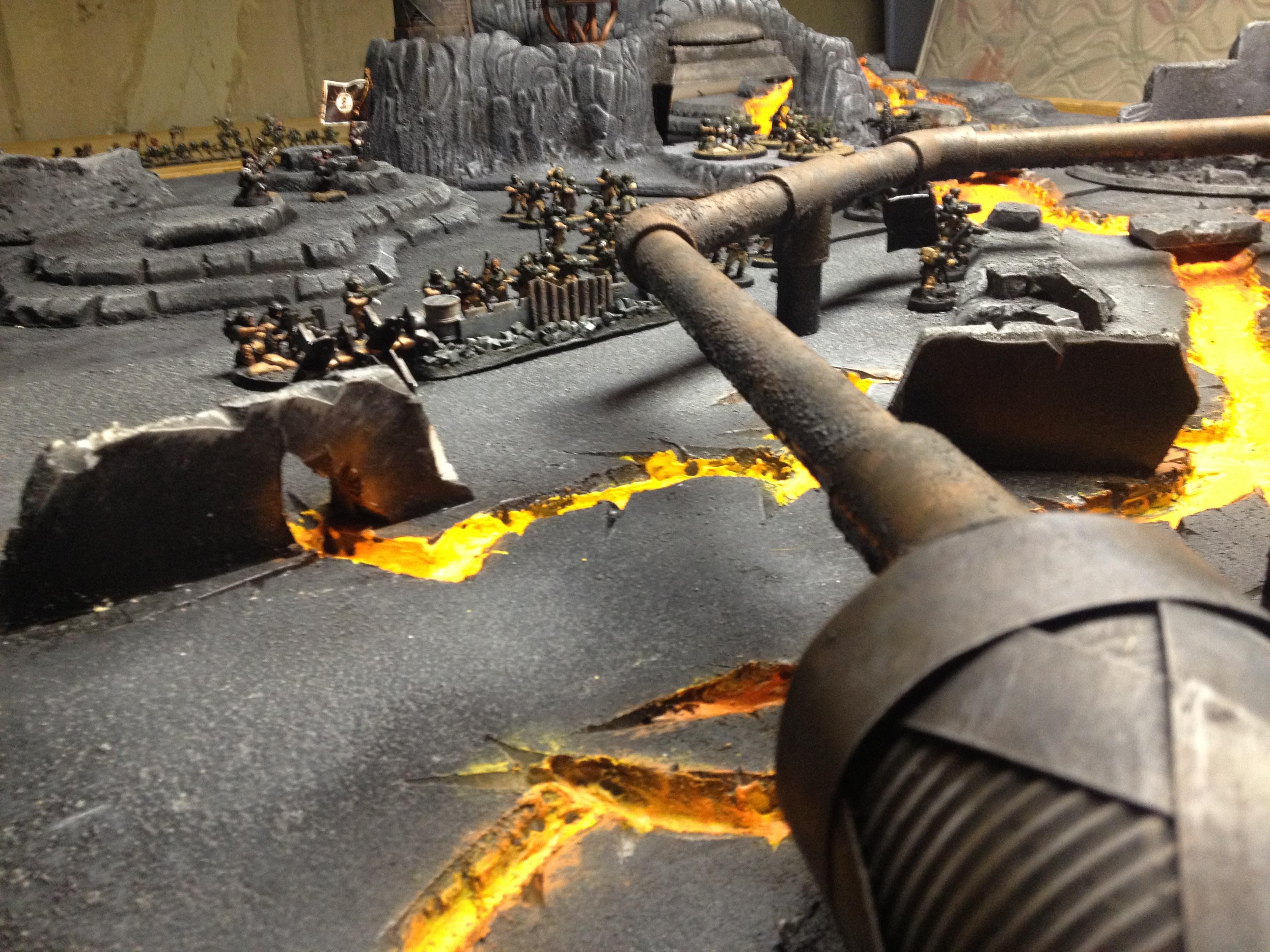 Board, Buildings, Cities Of Death, City, Imperial Guard, Lava, Terrain