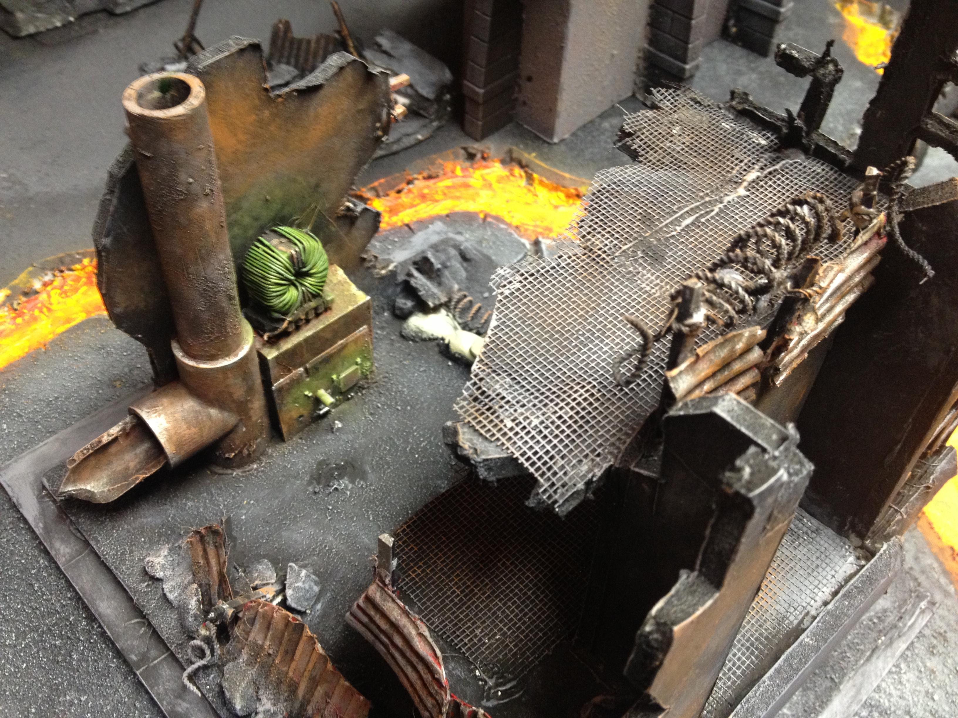 Board, Buildings, Cities Of Death, City, Imperial Guard, Lava, Terrain