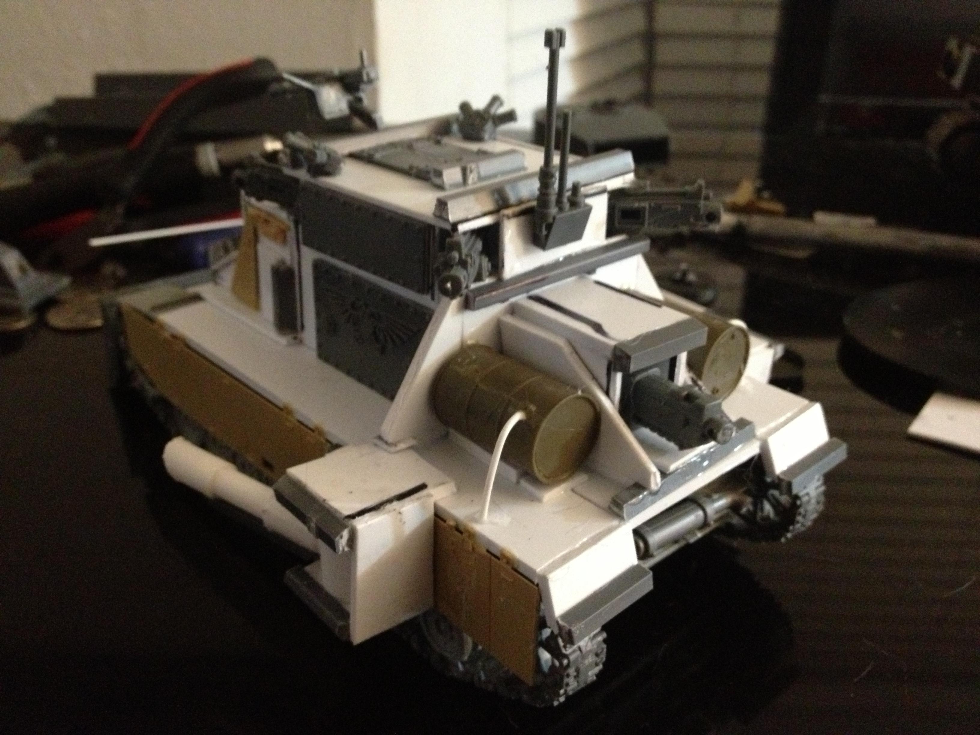 Malcador Defender rear WIP, unpainted