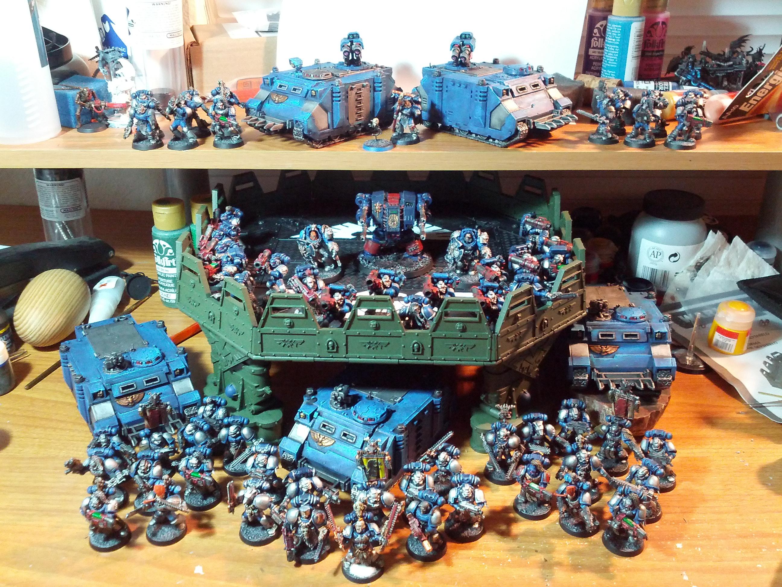 Grey Hunters, Smurfs, Space Wolves, Storm Wardens