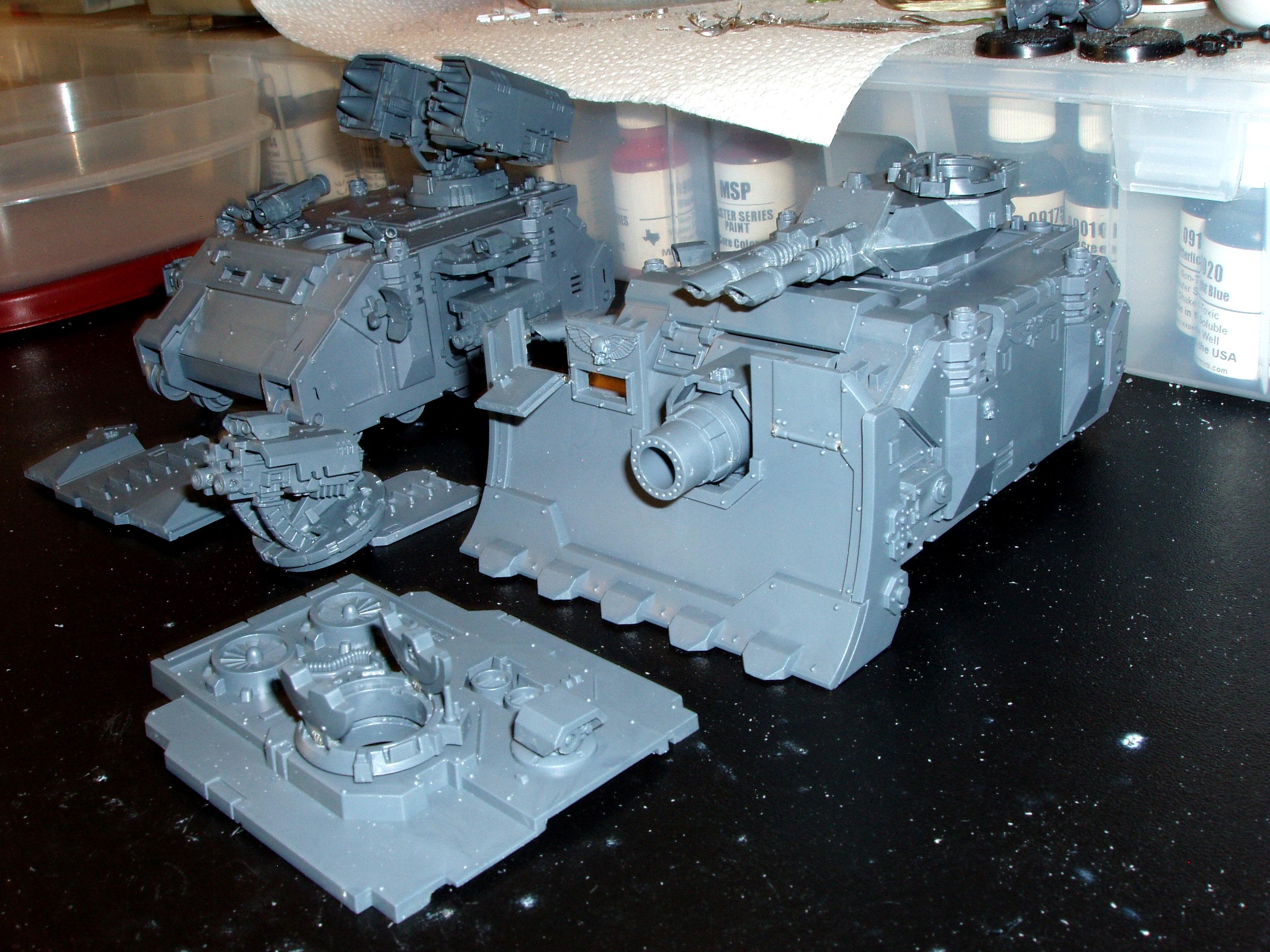 Predator, Razorback, Rhino, Vindicator, Whirlwind