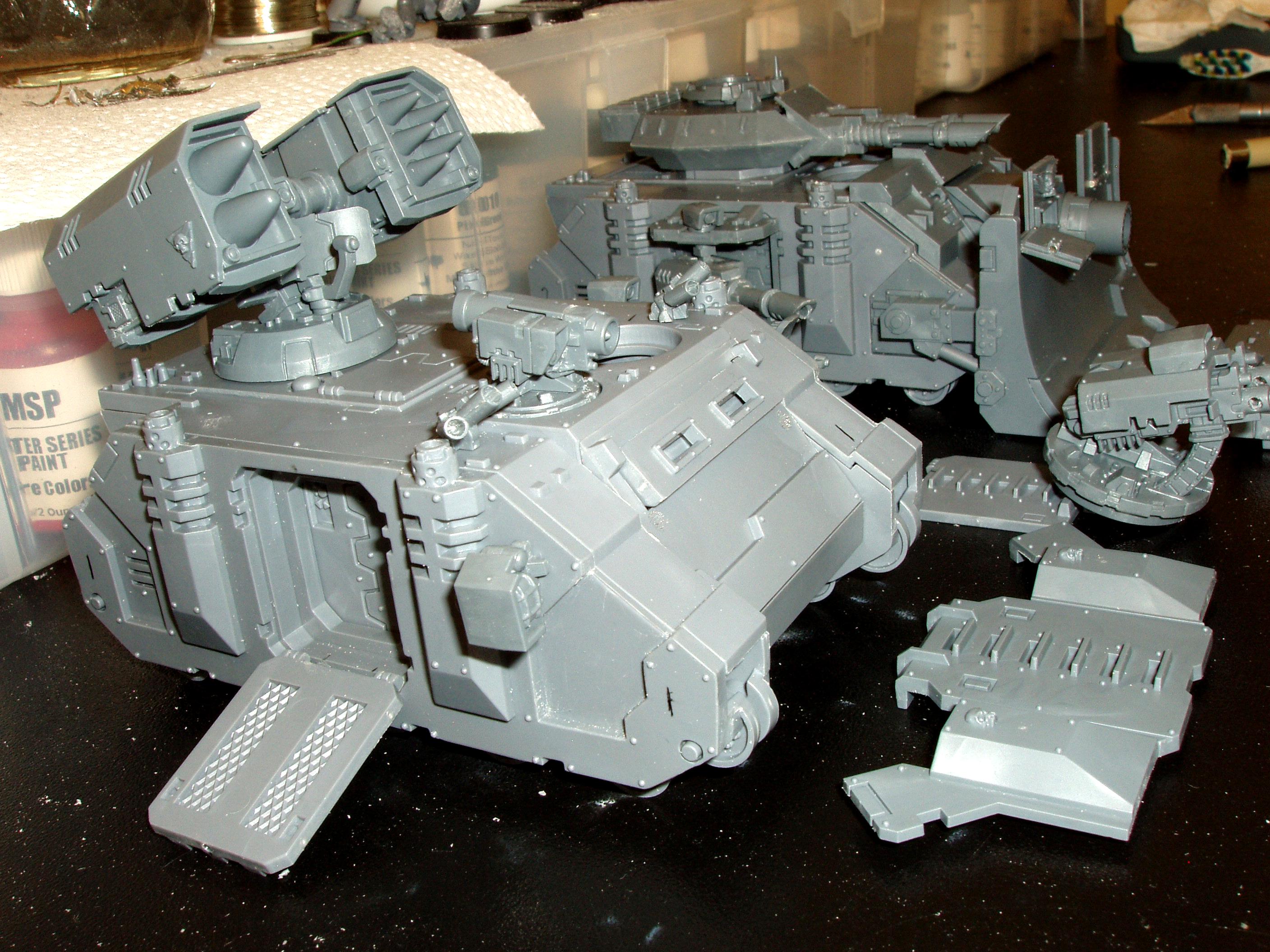 Predator, Razorback, Rhino, Vindicator, Whirlwind