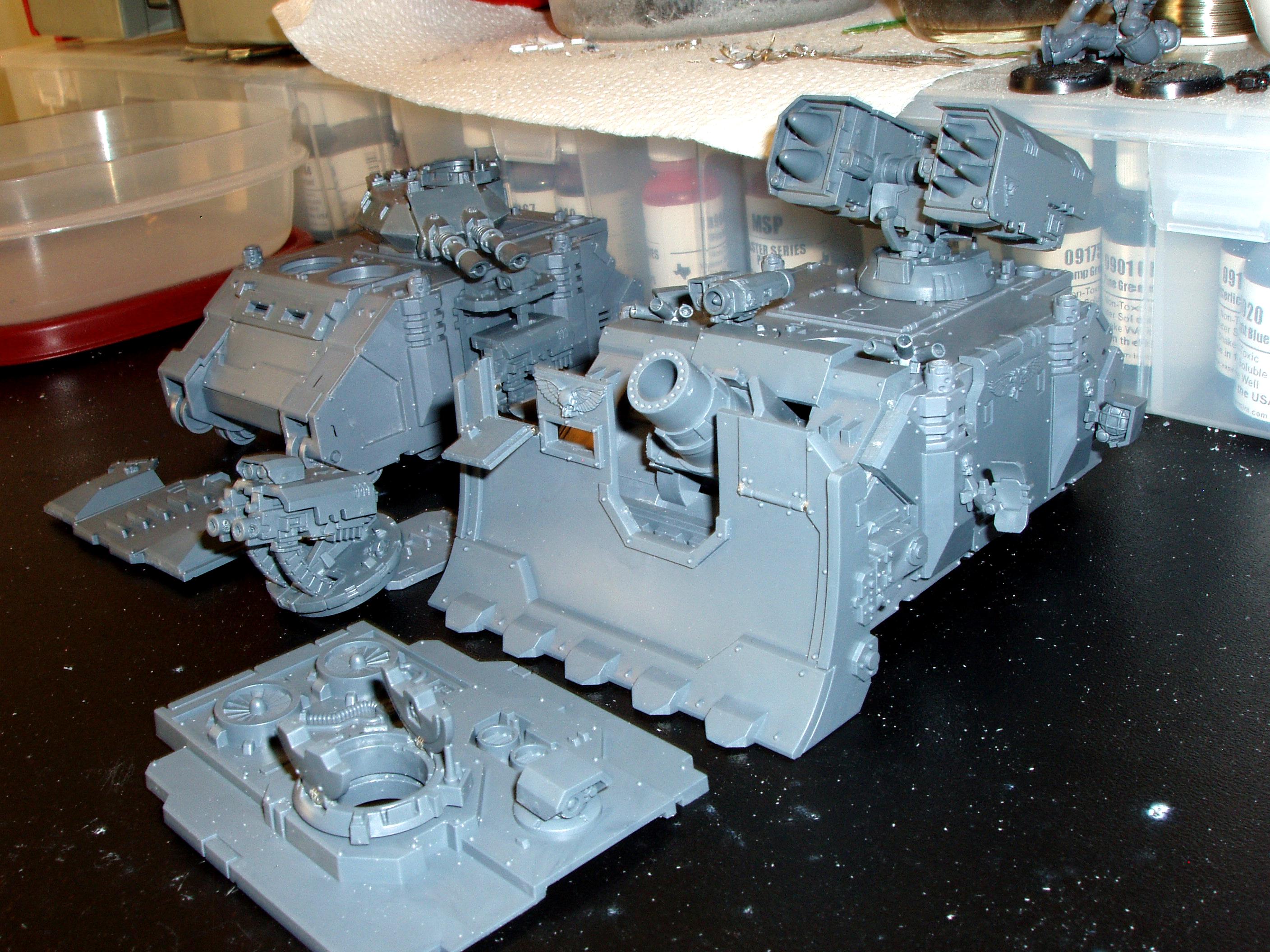 Predator, Razorback, Rhino, Vindicator, Whirlwind