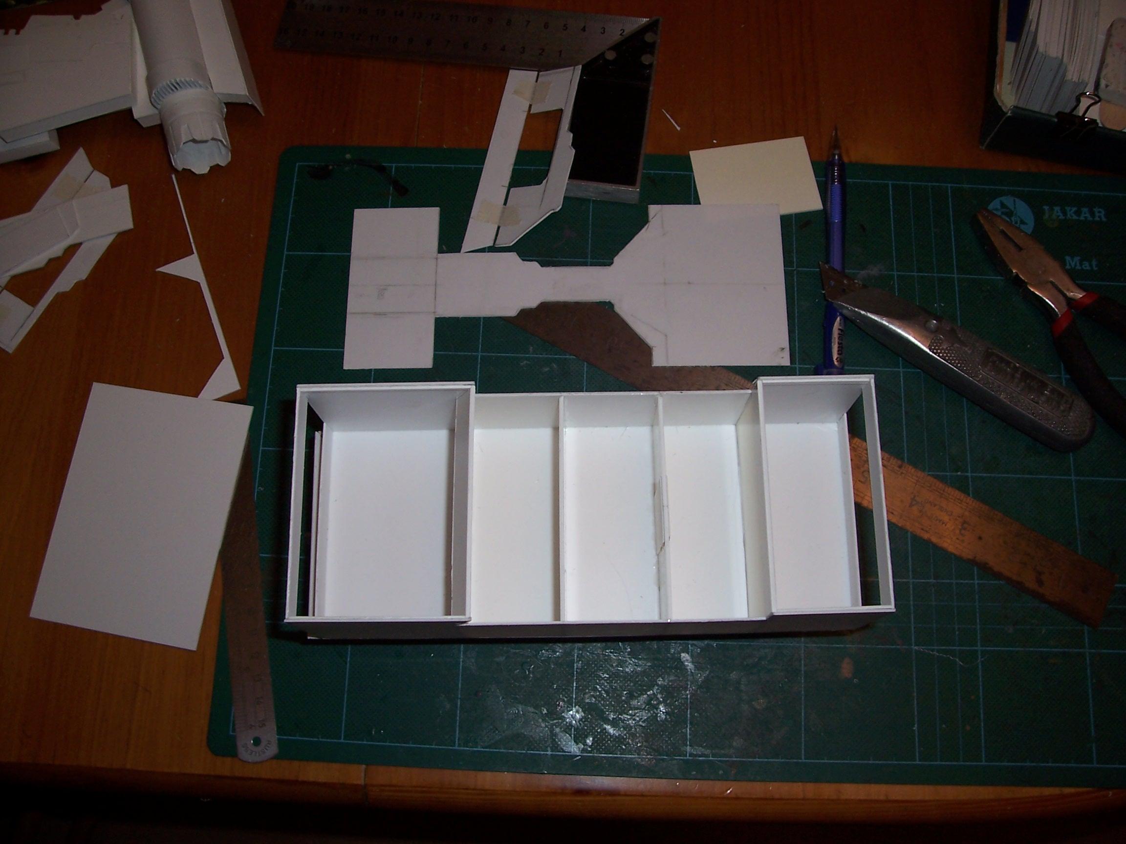 Gunship, Plasticard, Scratch Build, Thunderhawk, Work In Progress