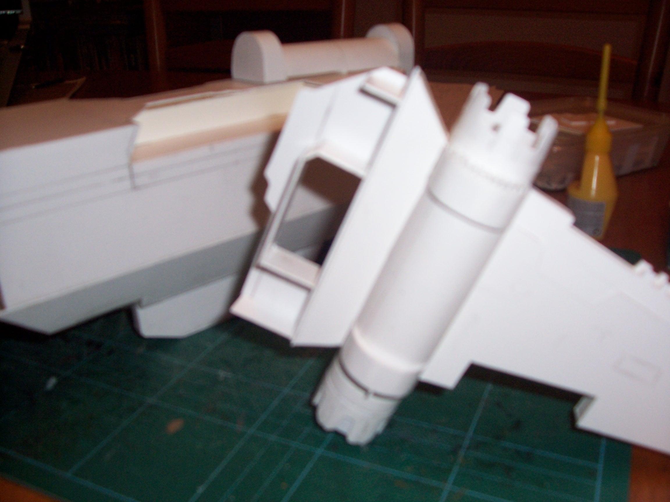 Gunship, Plasticard, Scratch Build, Thunderhawk, Work In Progress