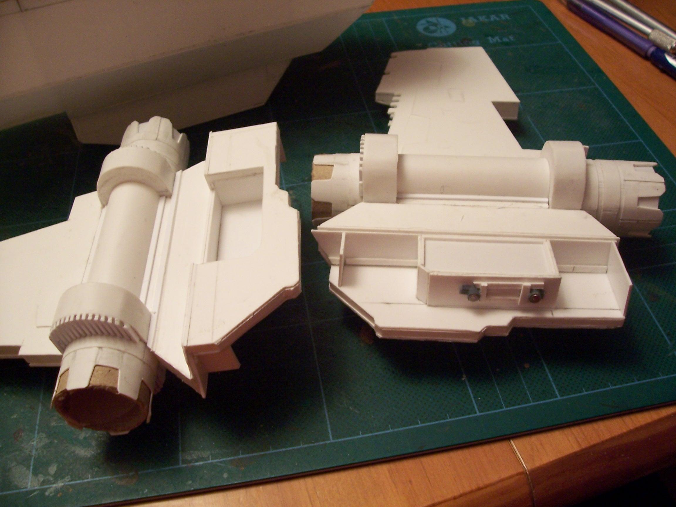 Gunship, Plasticard, Scratch Build, Thunderhawk, Work In Progress
