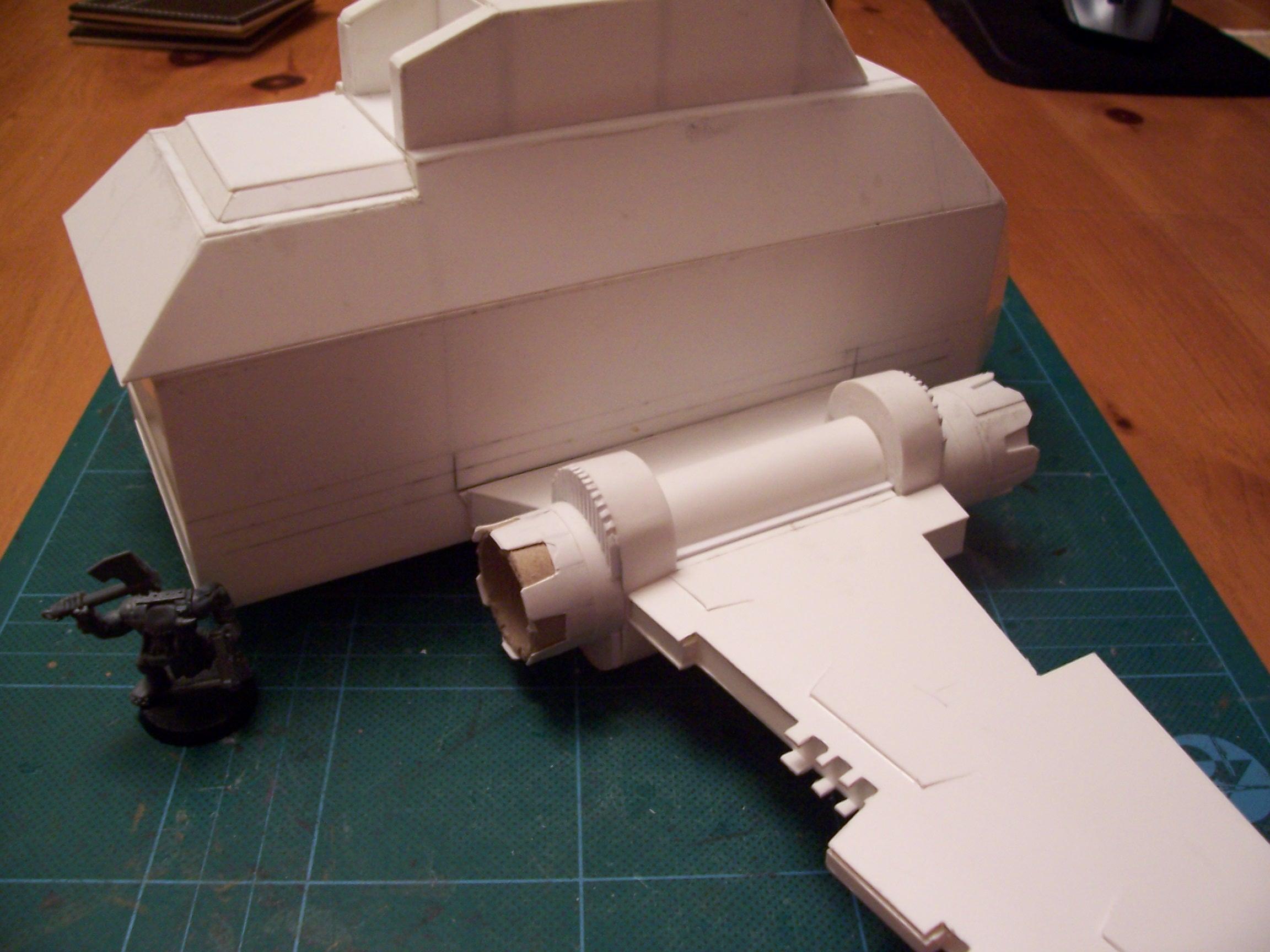 Gunship, Plasticard, Scratch Build, Thunderhawk, Work In Progress
