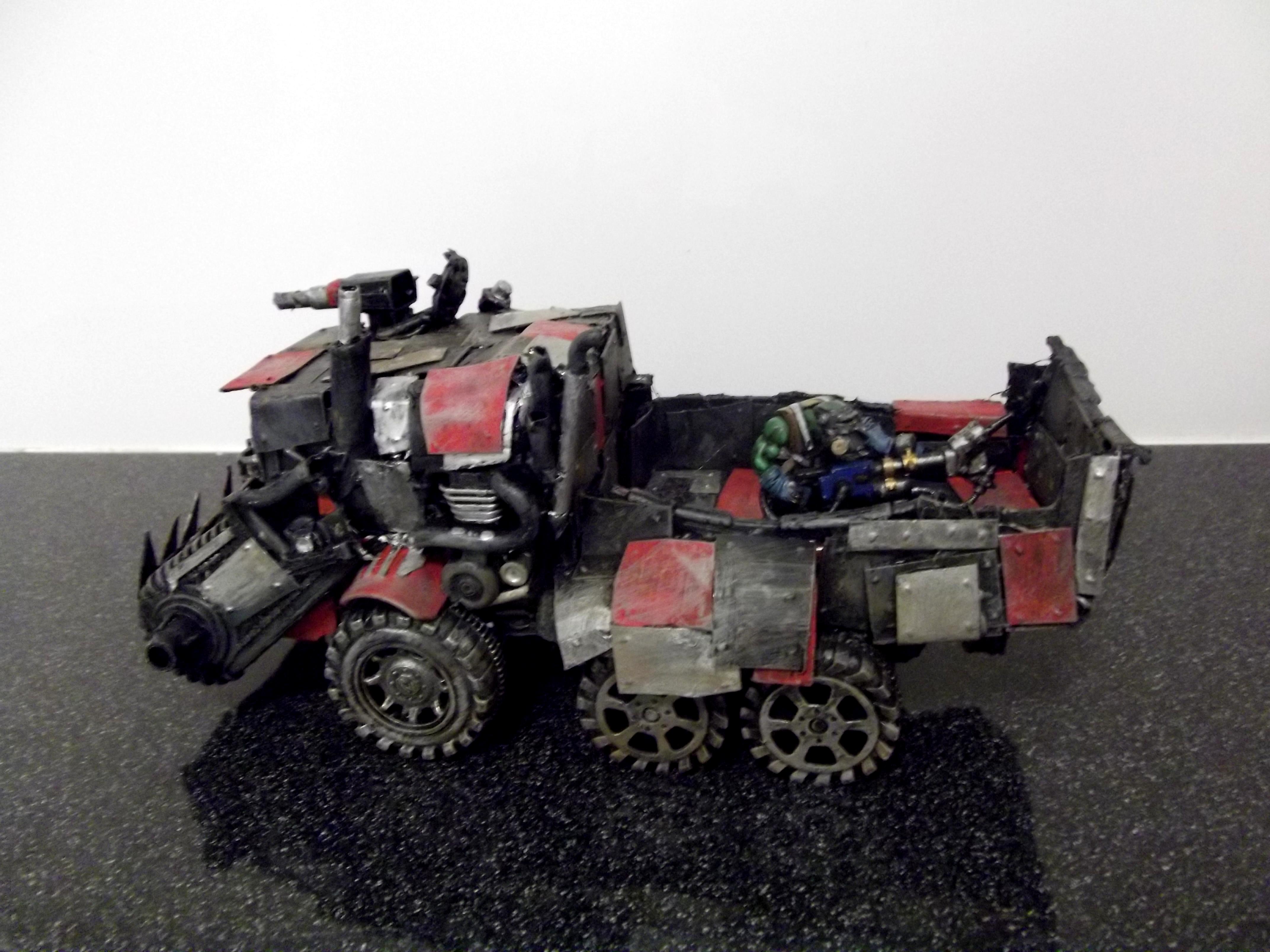 Battlewagon, Big Shoota, Conversion, Deffrolla, Orks, Scratch Build, Trukk, Wagon