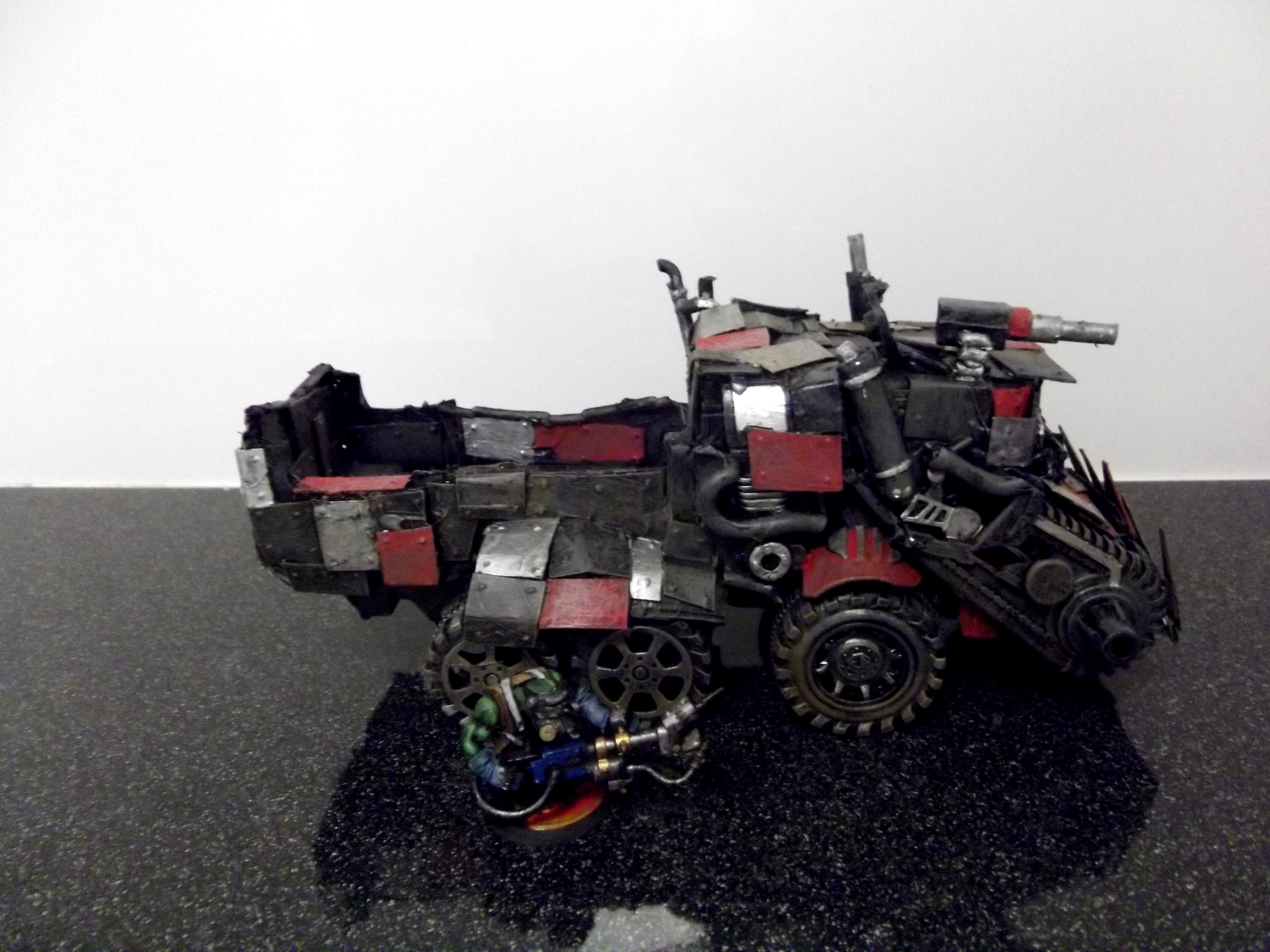 Battlewagon, Big Shoota, Conversion, Deffrolla, Orks, Scratch Build, Trukk, Wagon