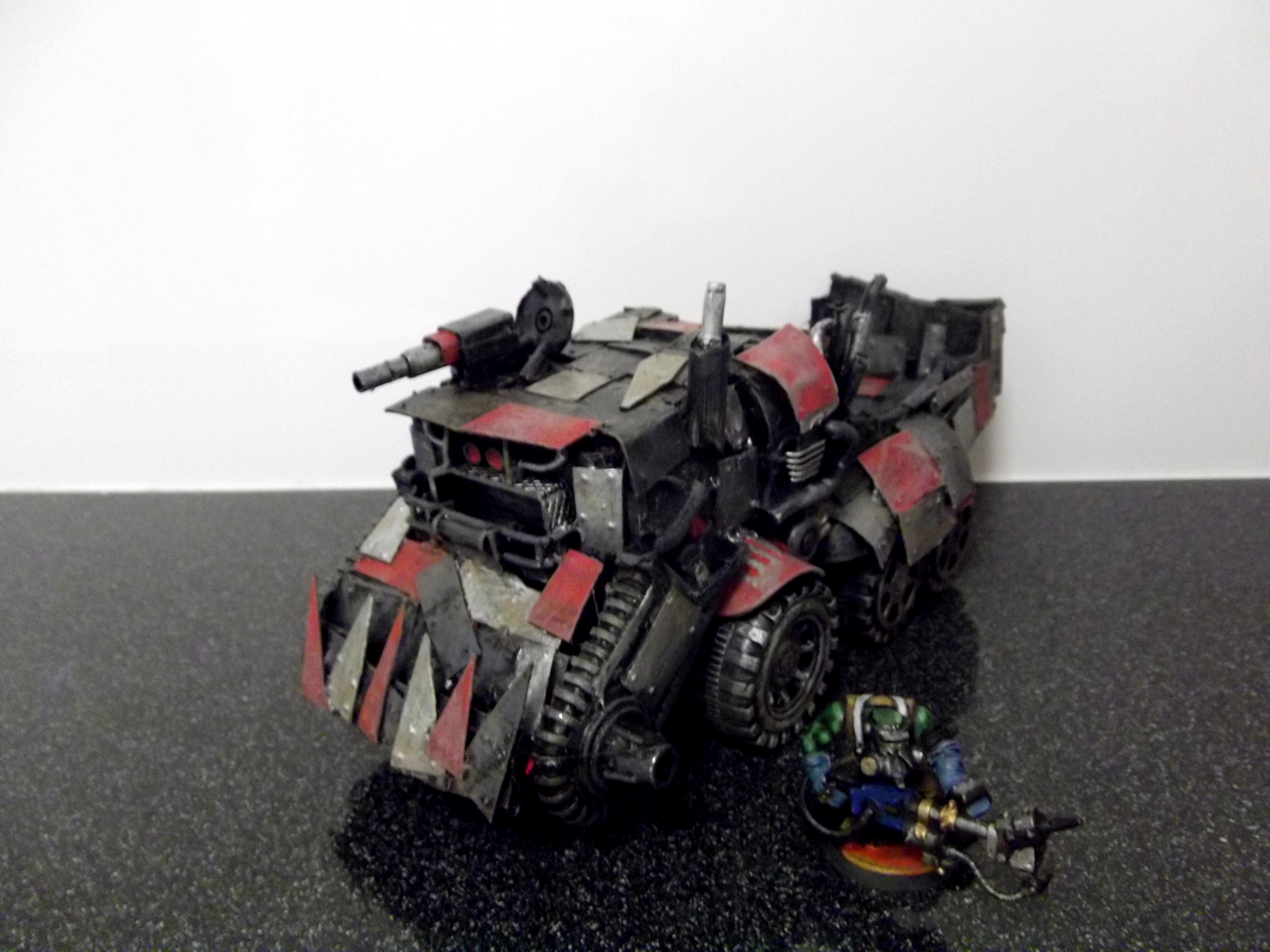 Battlewagon, Big Shoota, Conversion, Deffrolla, Orks, Scratch Build, Trukk, Wagon