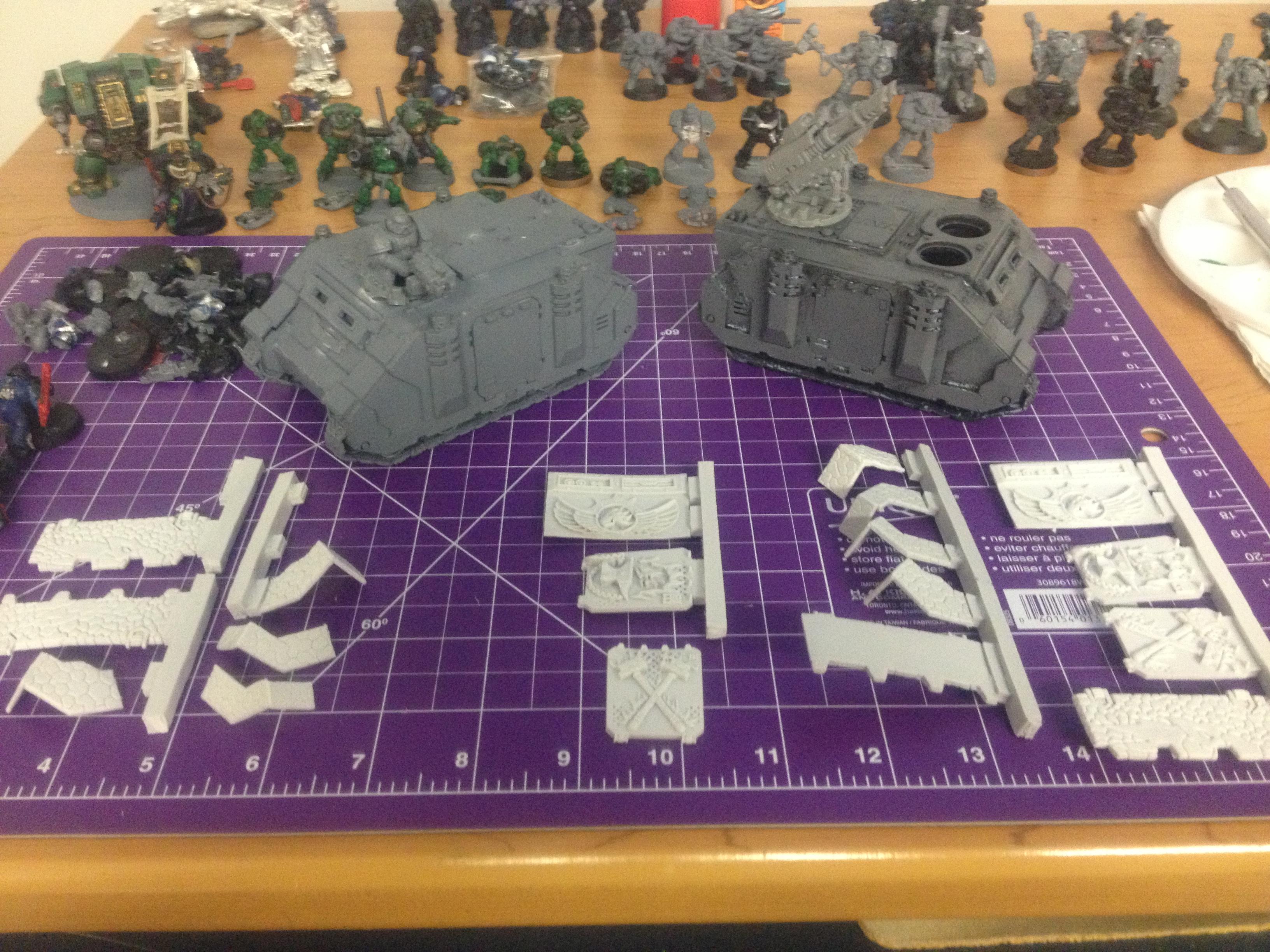 Bits that will be added to my two tanks (I also have the pieces to add to my whirlwind)