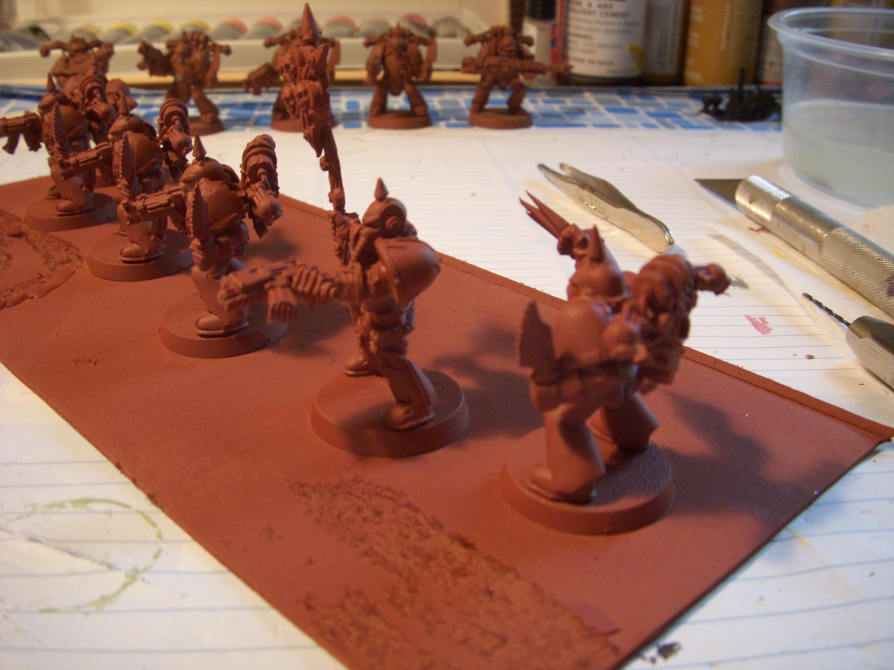 Chaos Space Marines, Death Guard, Work In Progress
