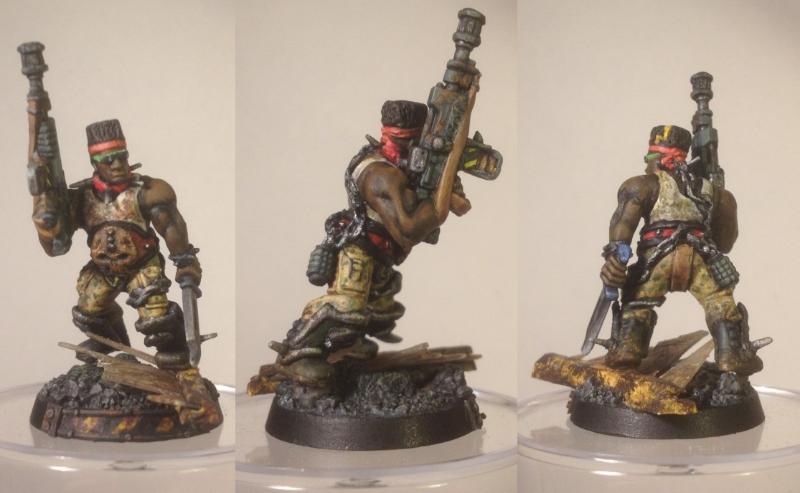 Conversion, Gang, Ganger, Goliath, Necromunda - Ganger with autogun ...