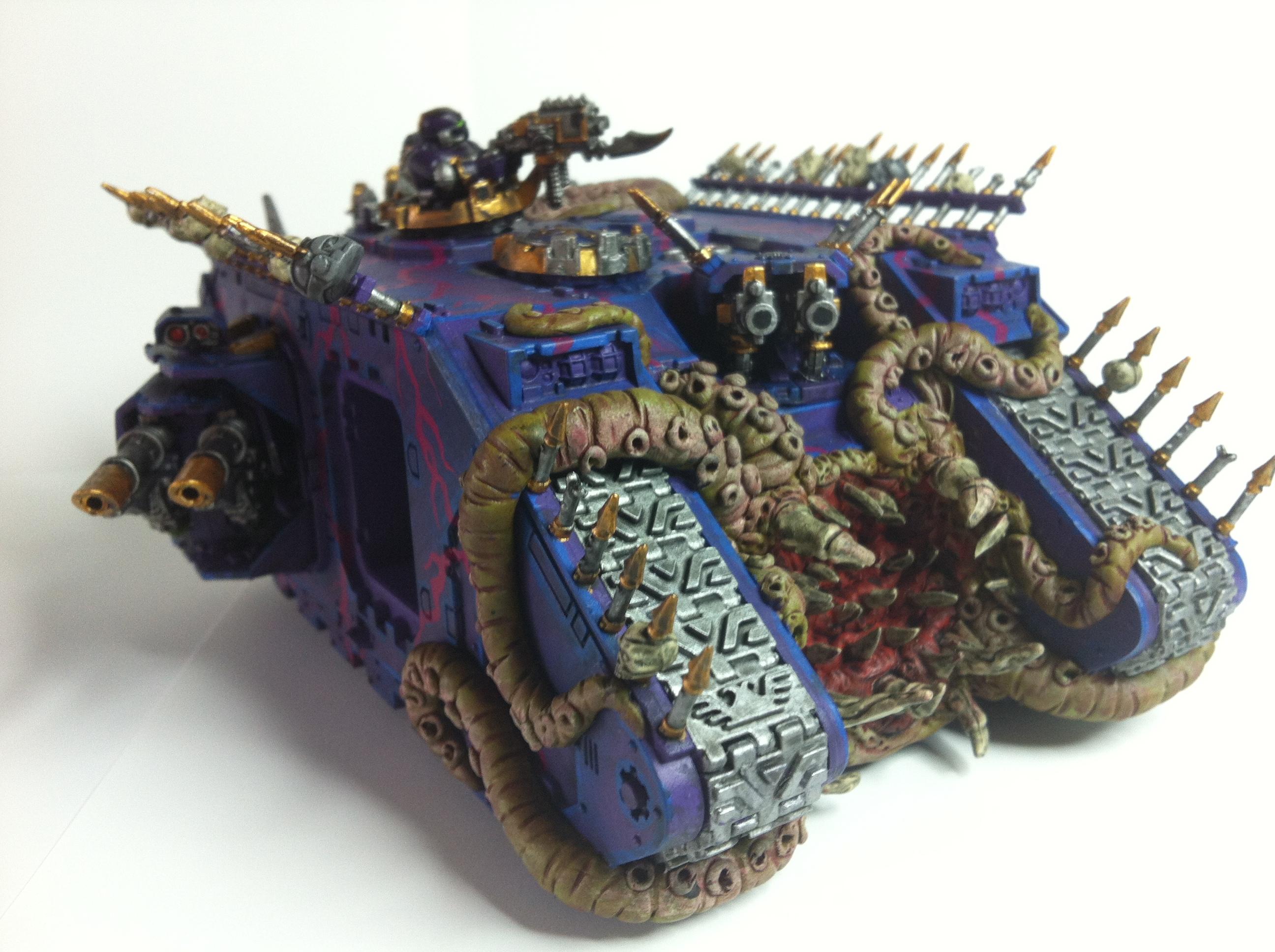 Chaos, Chaos Space Marines, Conversion, Freehand, Land Raider