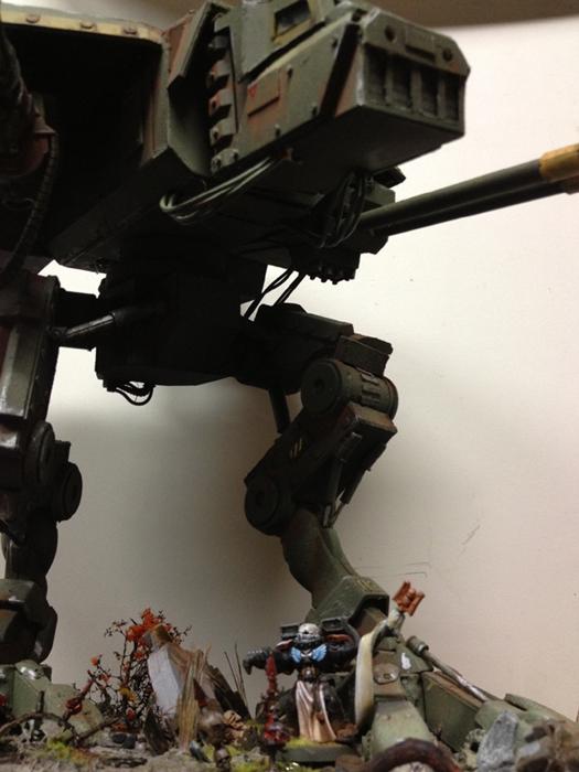 Warhound Titan with Chaplain