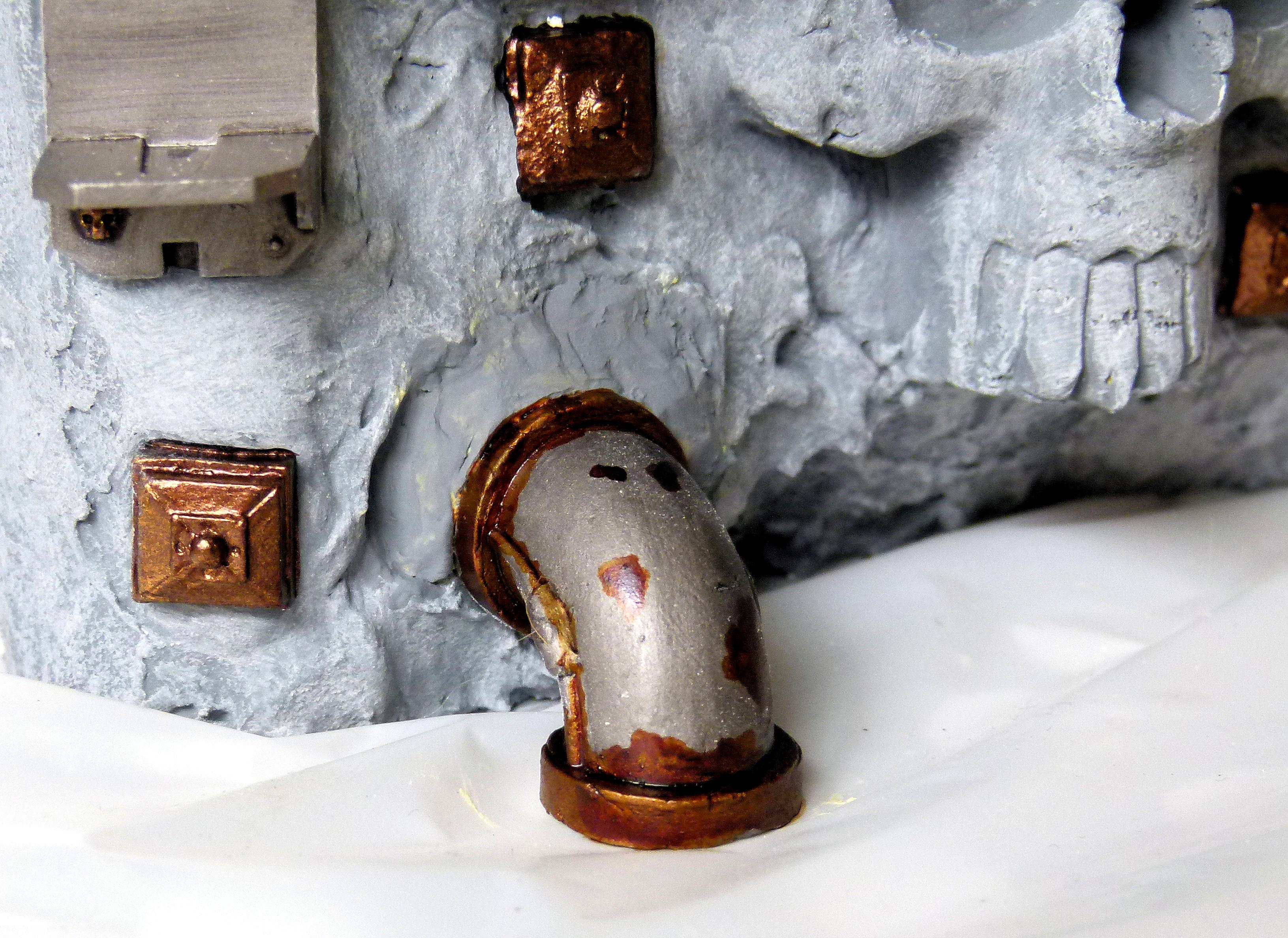 Outlet pipe and Frag mines