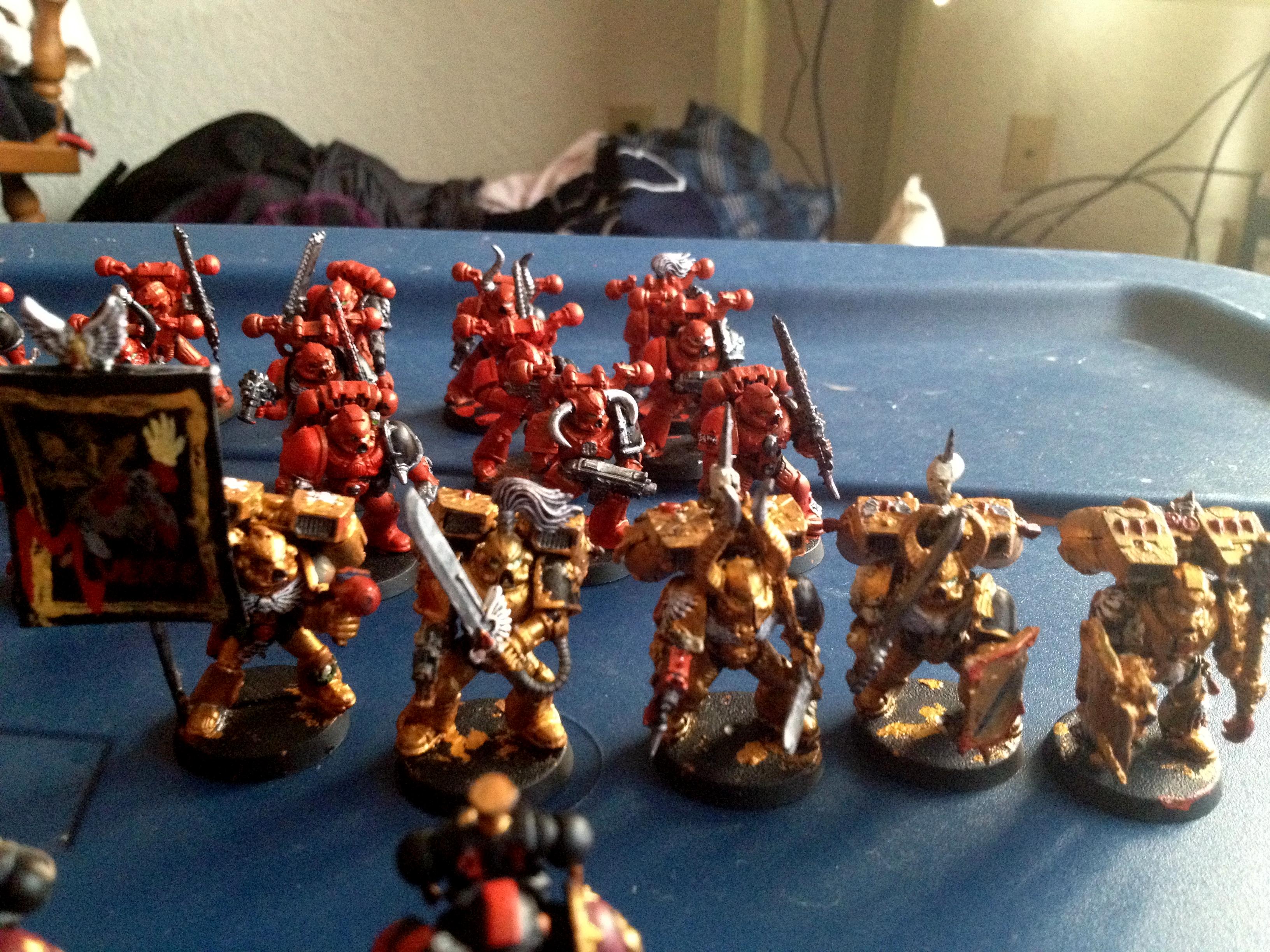Blood Angels, Chaos, Daeth Company, Renegade, Rhino, Space Marines