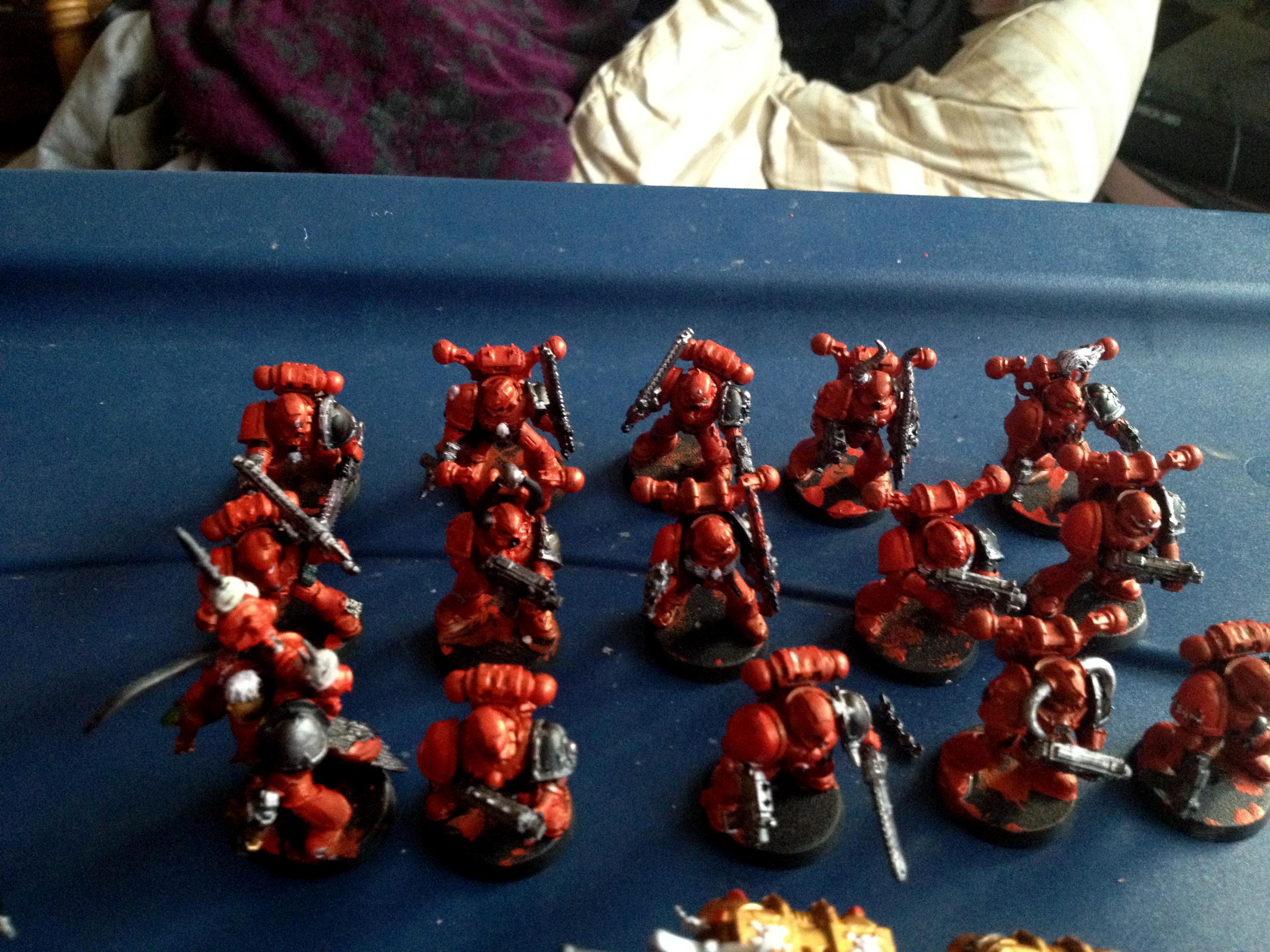 Blood Angels, Chaos, Daeth Company, Renegade, Rhino, Space Marines