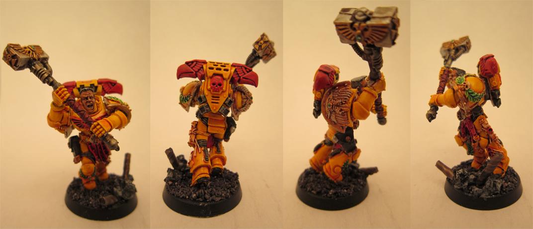 Captain, Hammer, Imperial Fists, Space Marines