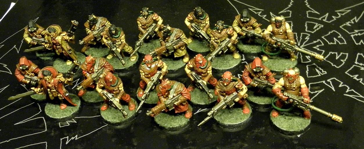 Autogun, Cannon Fodder, Champion, Chaos, Chaos Space Marines, Cult, Cultist, Cultists, Dark Vengeance, Flamer, Traitor Guard, Warhammer 40,000, Warhammer Fantasy