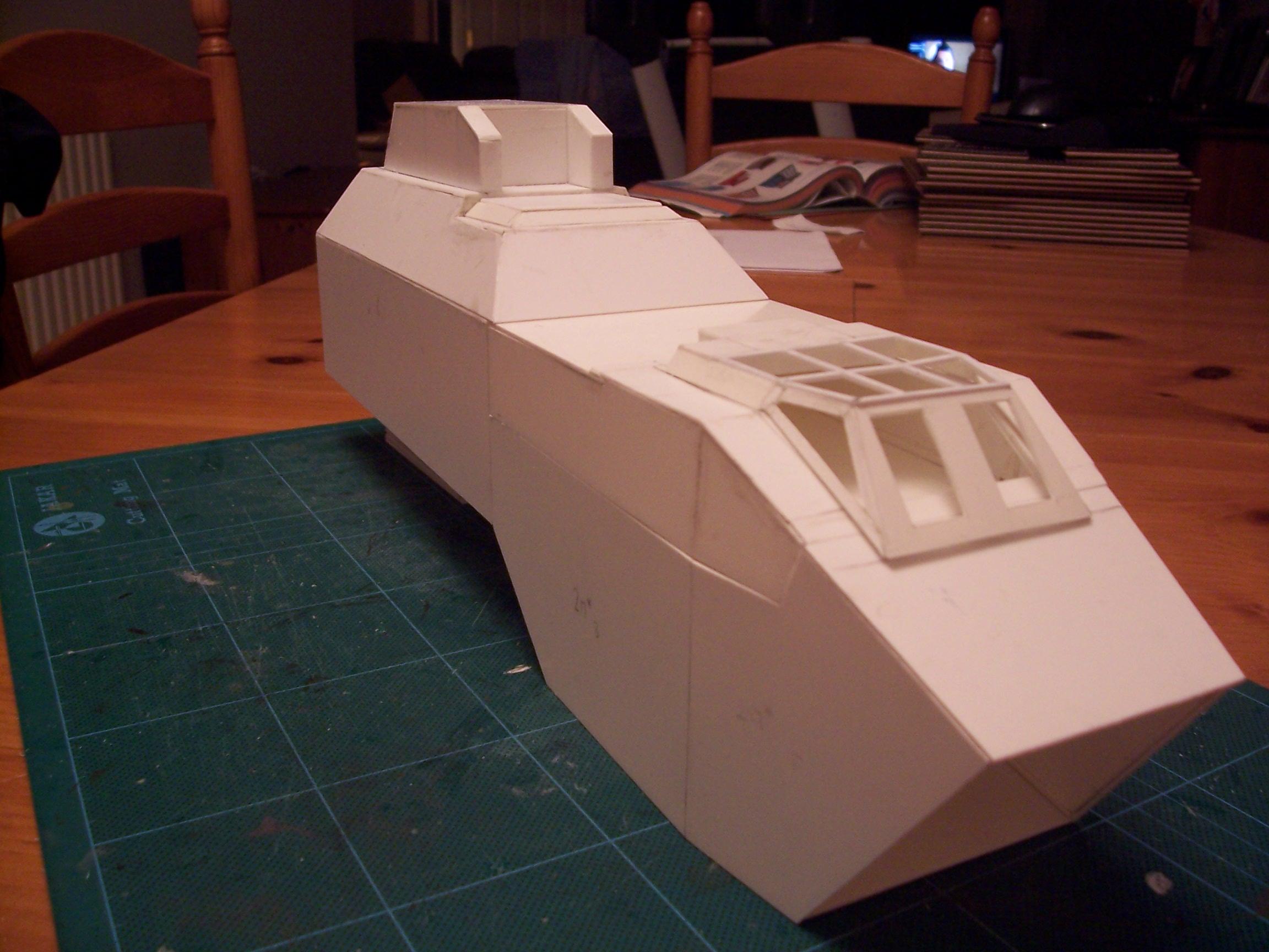 Gunship, Plasticard, Scratch Build, Thunderhawk, Work In Progress