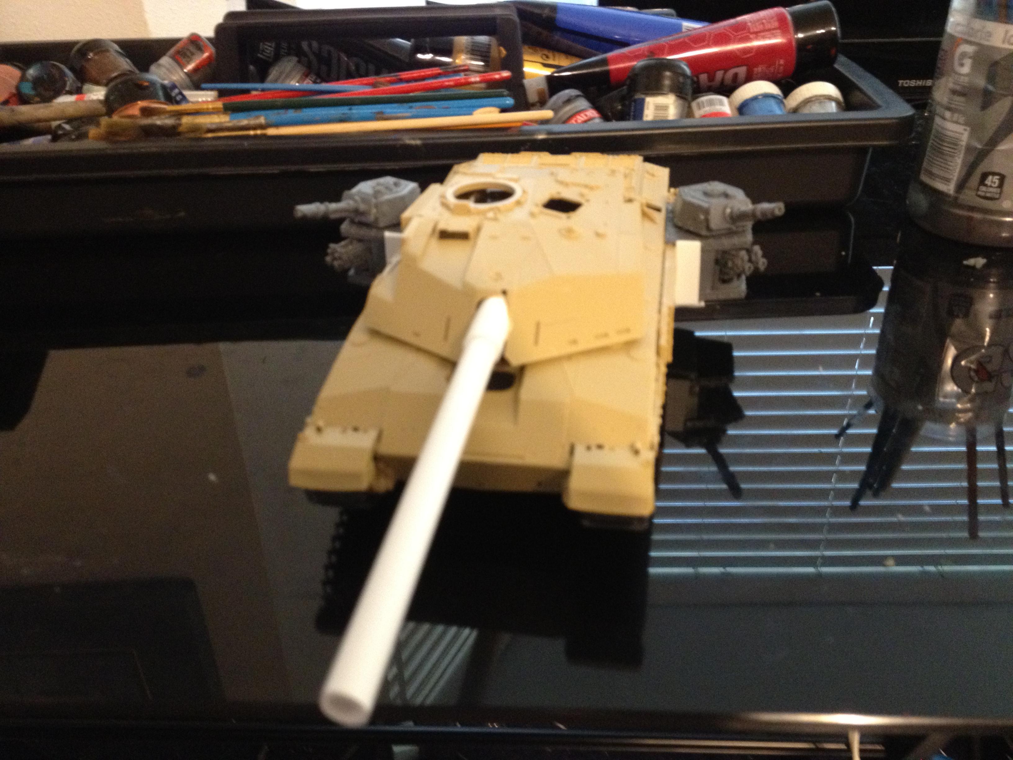 Stormblade Challenger WIP, sponsons attached