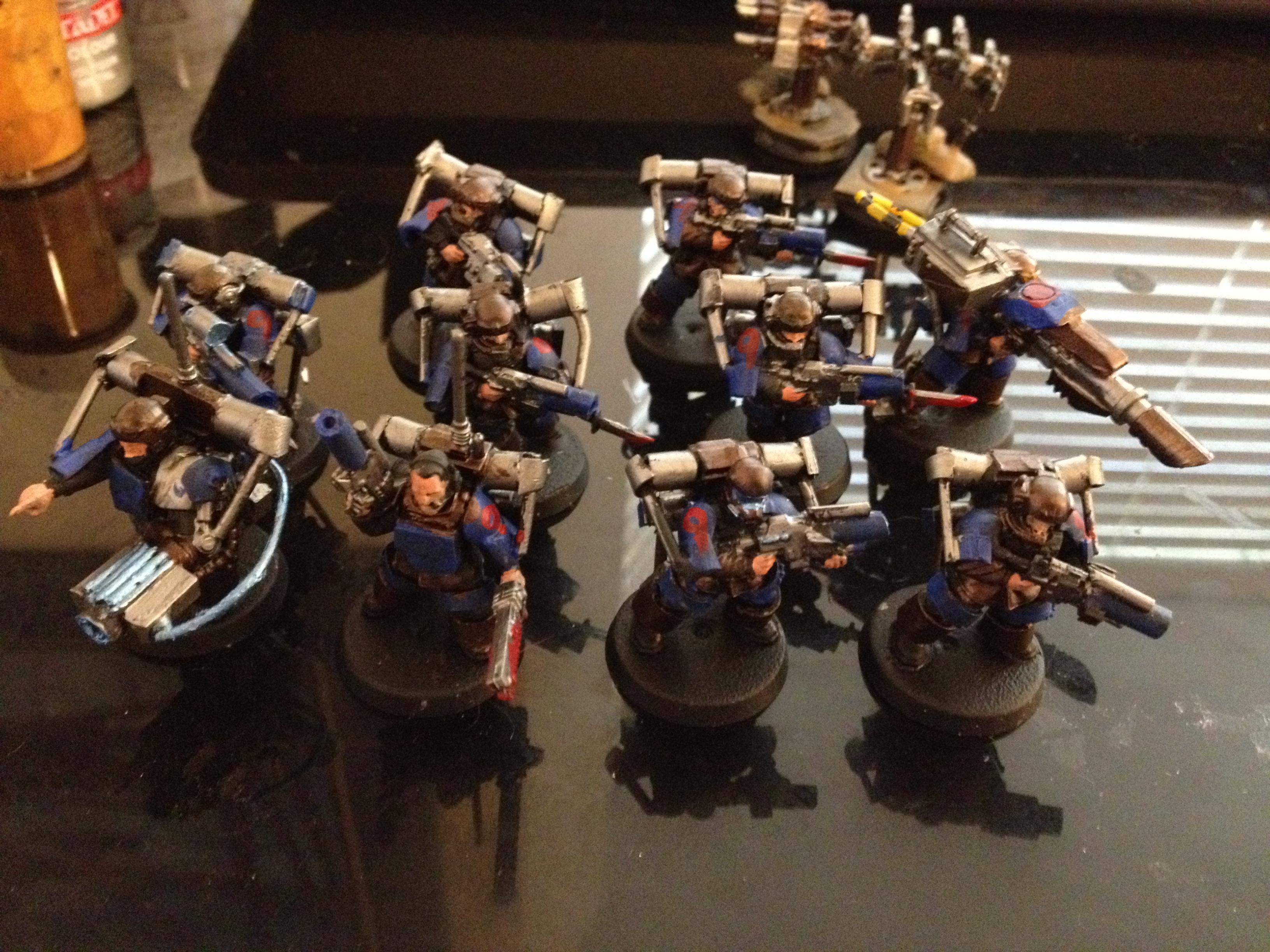 Allies, Conversion, Exo Suit, Imperial Guard, Space Marines