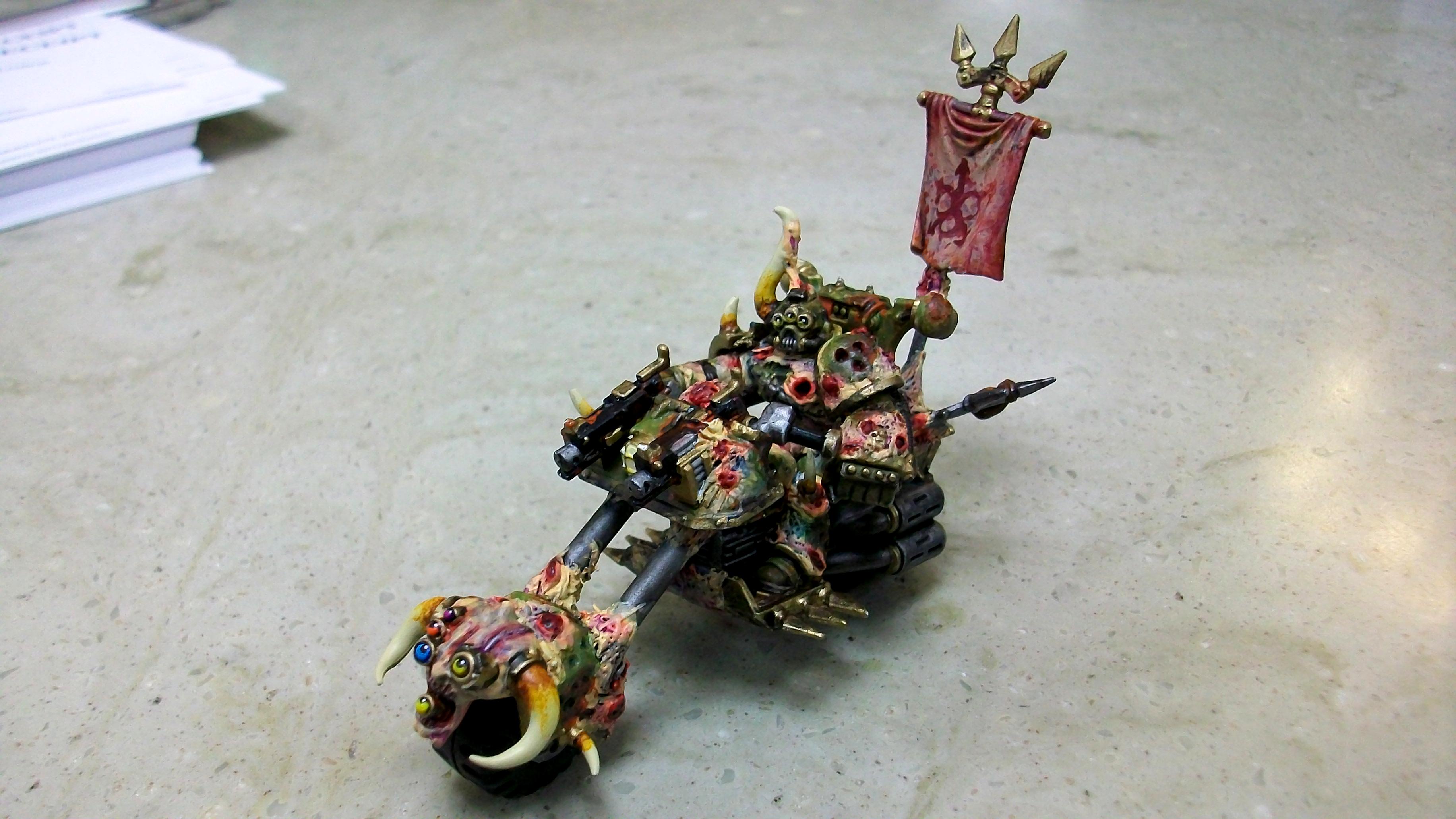 Banner, Bike, Champion, Chaos, Comversion, Custom, Extension, Flamer, Greenstuff, Icon Bearer, Meltagun, Nurgle, Power Fist, Scout Bike, Scouts, Space Marines, Work In Progress