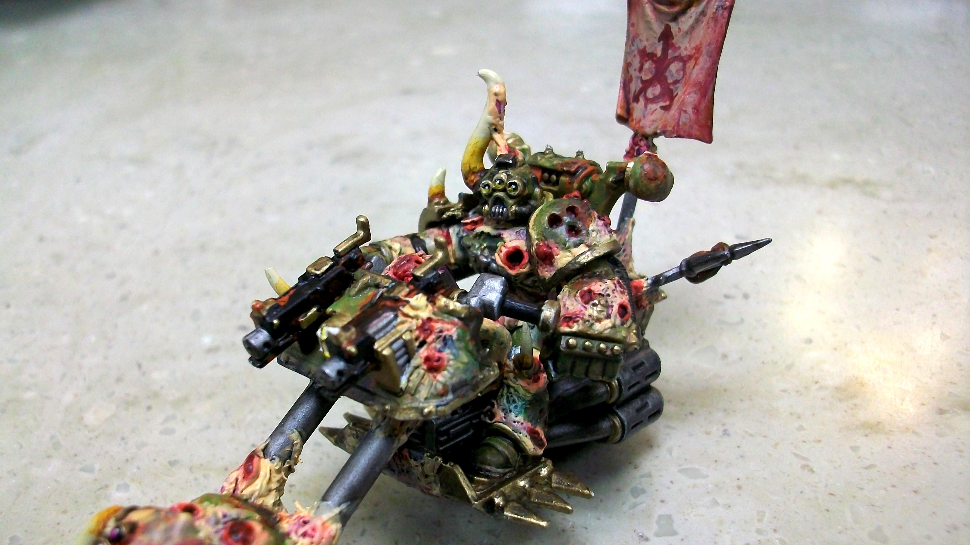 Banner, Bike, Champion, Chaos, Comversion, Custom, Extension, Flamer, Greenstuff, Icon Bearer, Meltagun, Nurgle, Power Fist, Scout Bike, Scouts, Space Marines, Work In Progress