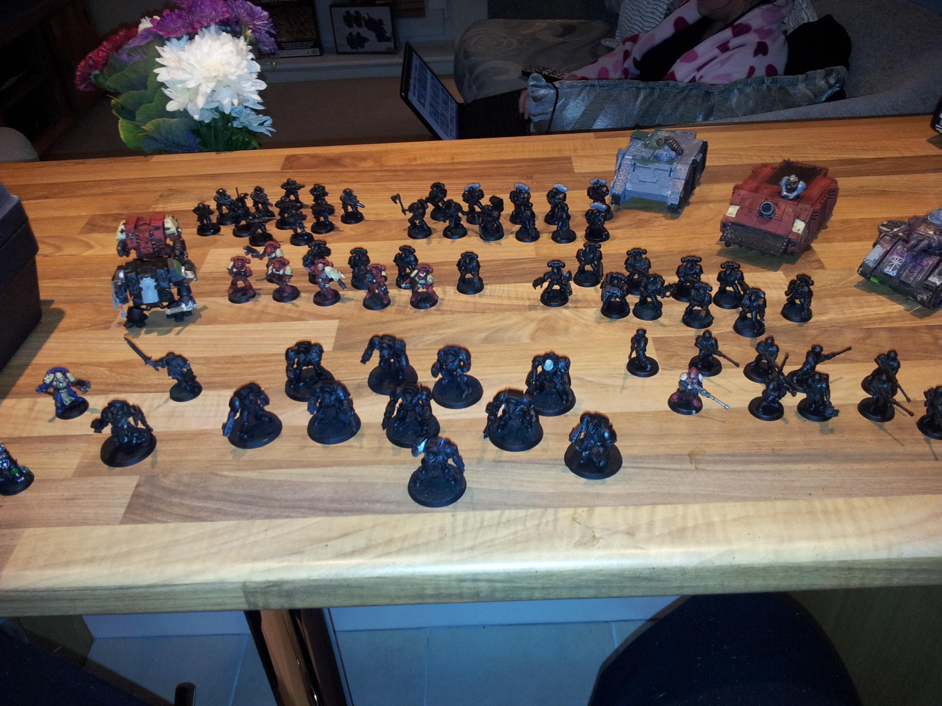 The full army. (with painted models)
