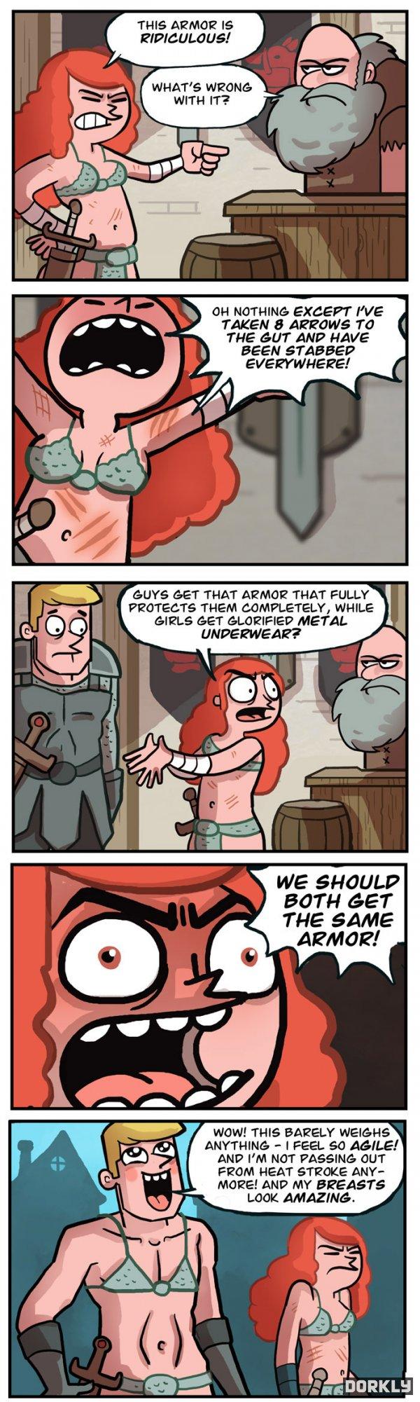 Armor, Humor, Sexism