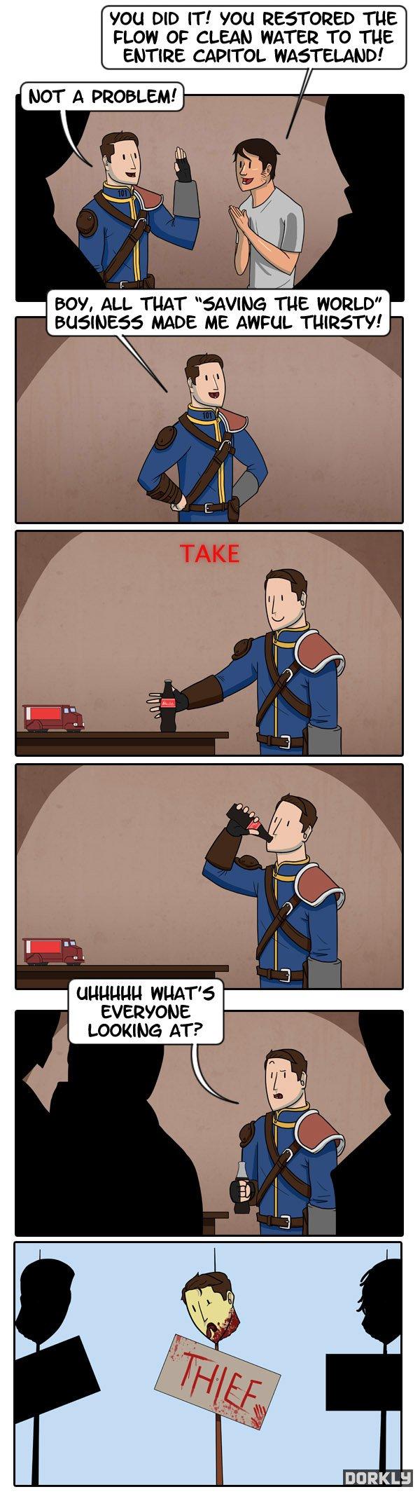 Fallout, Humor