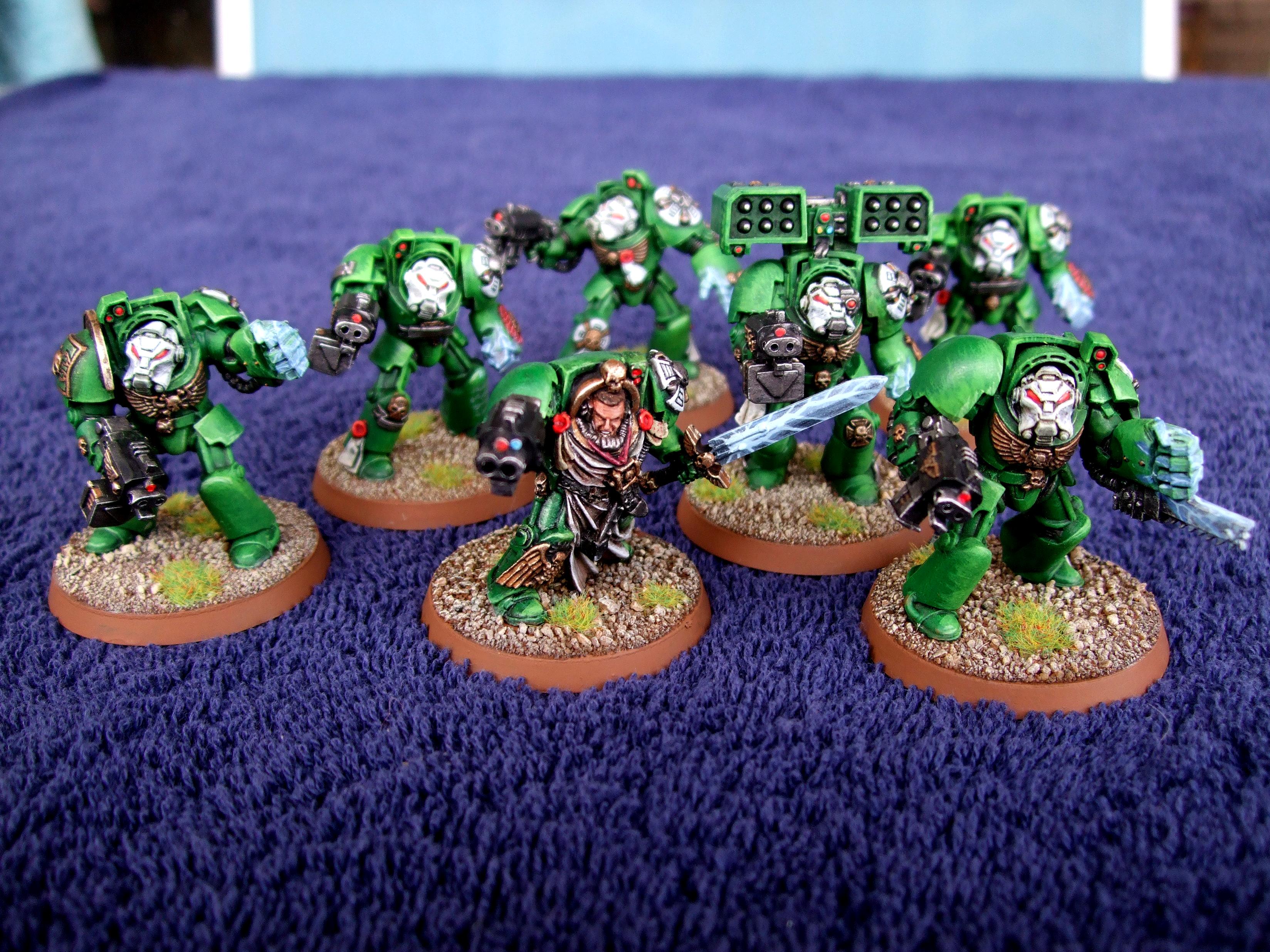Aurora Chapter, Chainfist, Cyclone Missile Launcher, Space Marines, Tactical Terminators