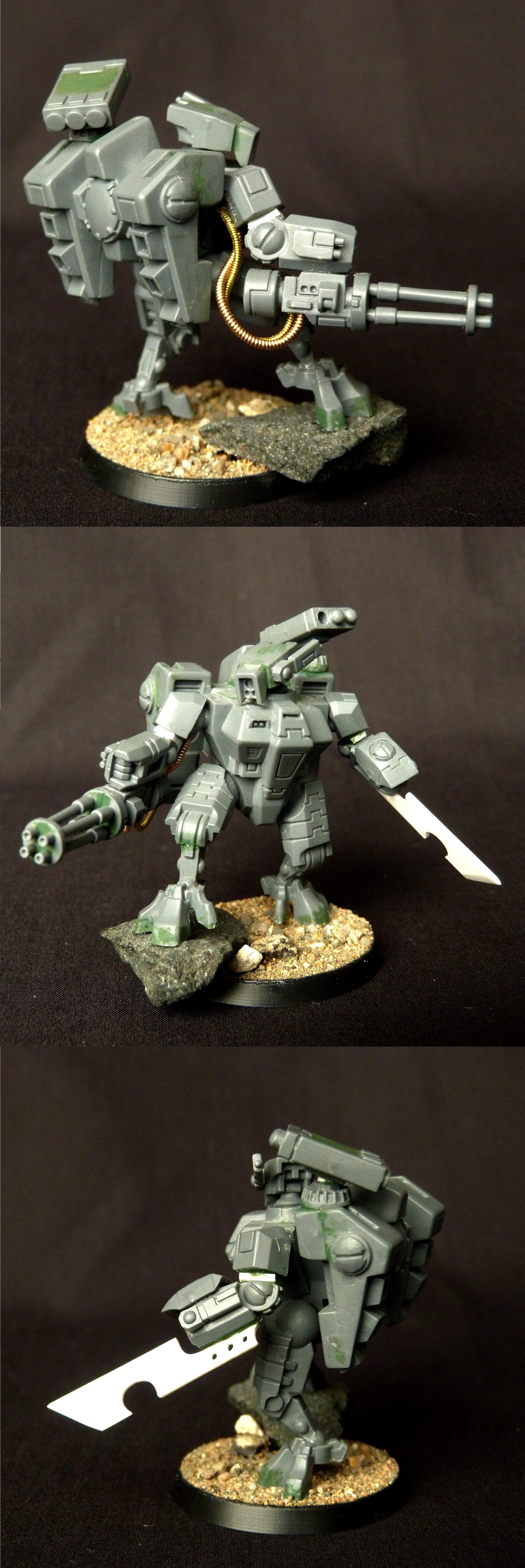 Battlesuit, Conversion, Crisis Battlesuit, Tau, Warhammer 40,000, Work In Progress, XV8