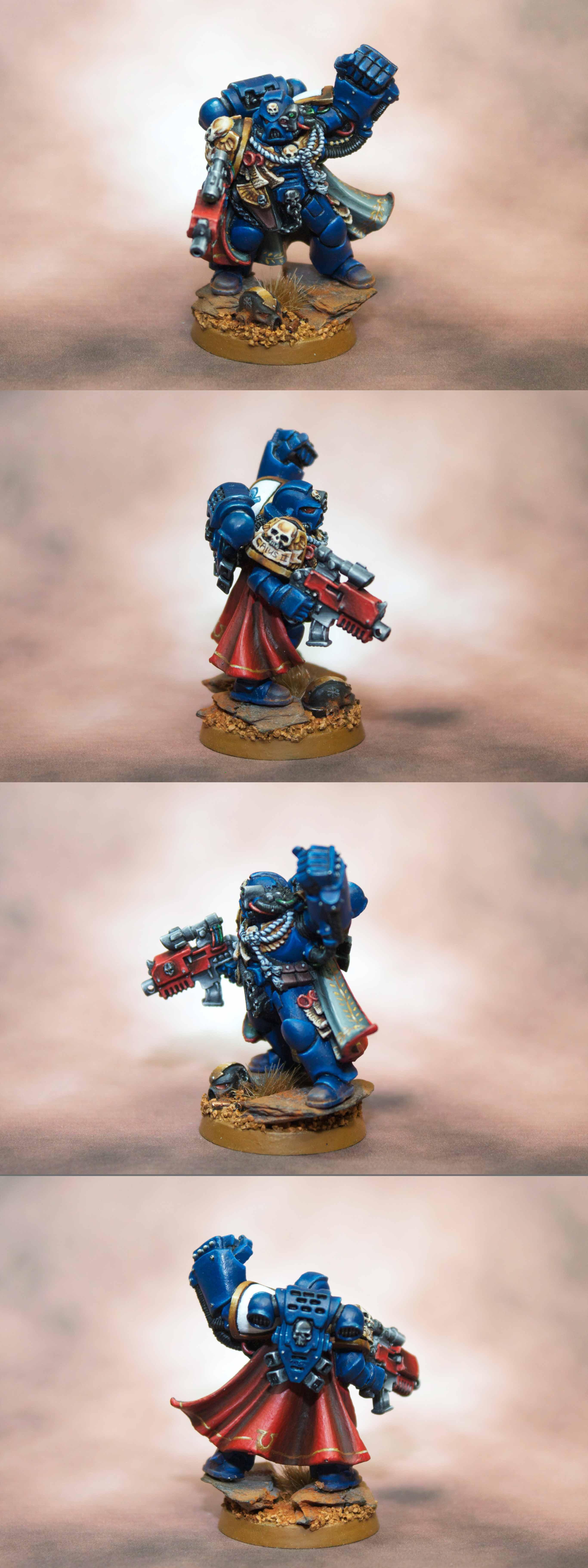 Captain, Non Metal Metal, Space Marines, Ultramarin