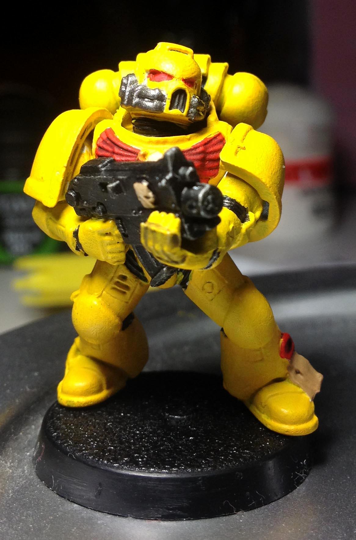 Bolter, Imperial Fists, Space Marines, Tactical Squad