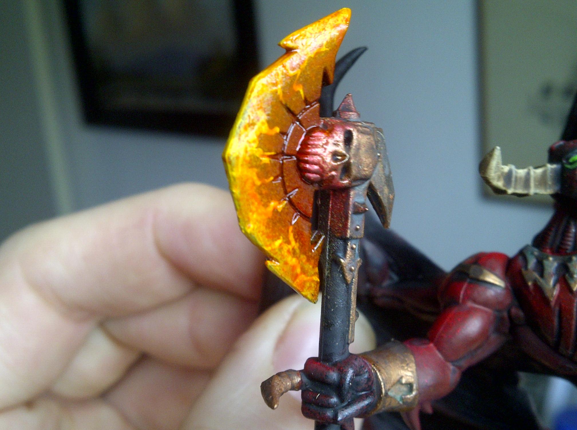 Axe, Daemon Prince, Daemons, Lava