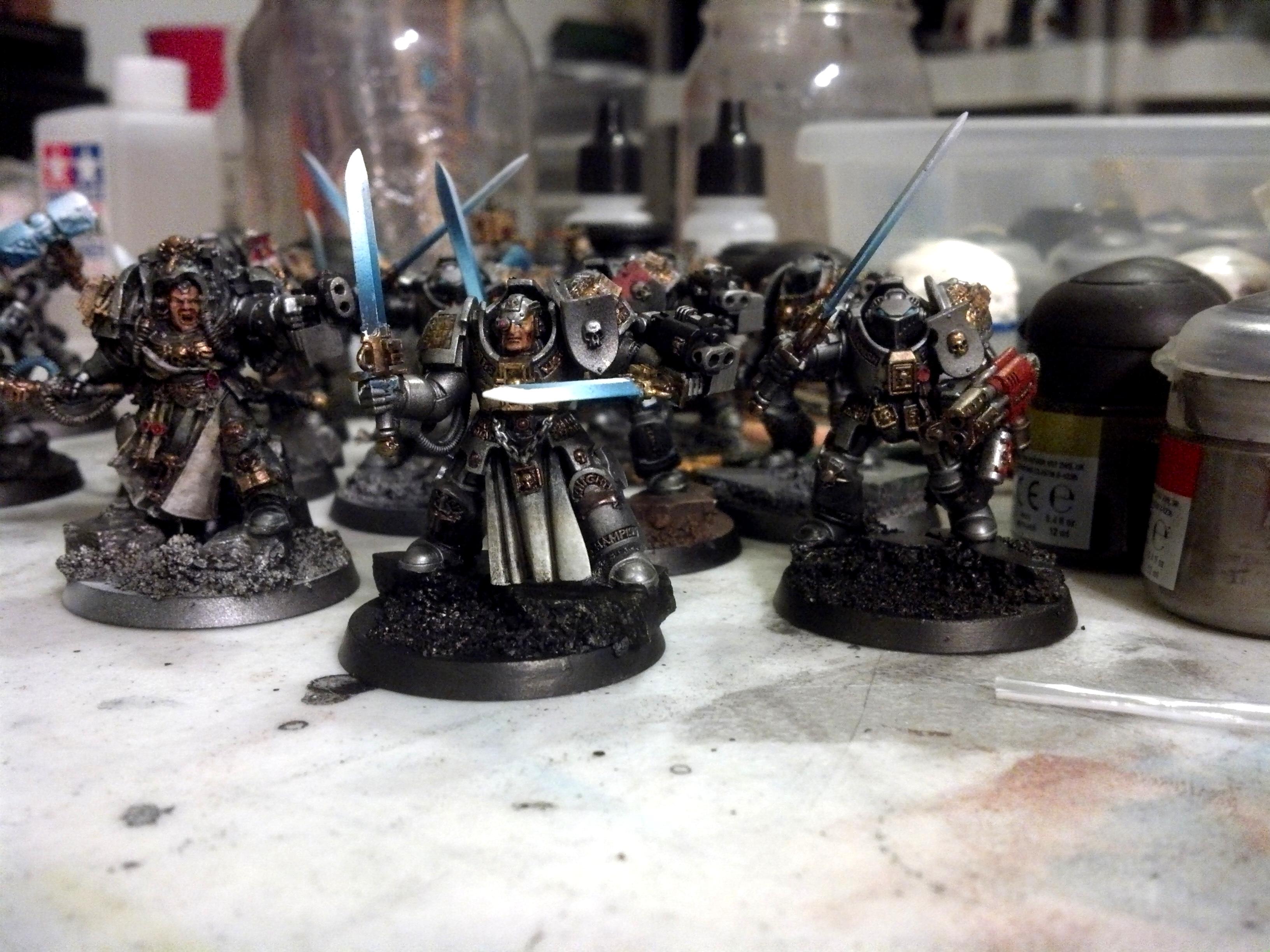 Air, Airbrush, Brush, Force, Force Sword, Grey Knights, Non-Metallic Metal, Paladins, Terminator Armor, Titan
