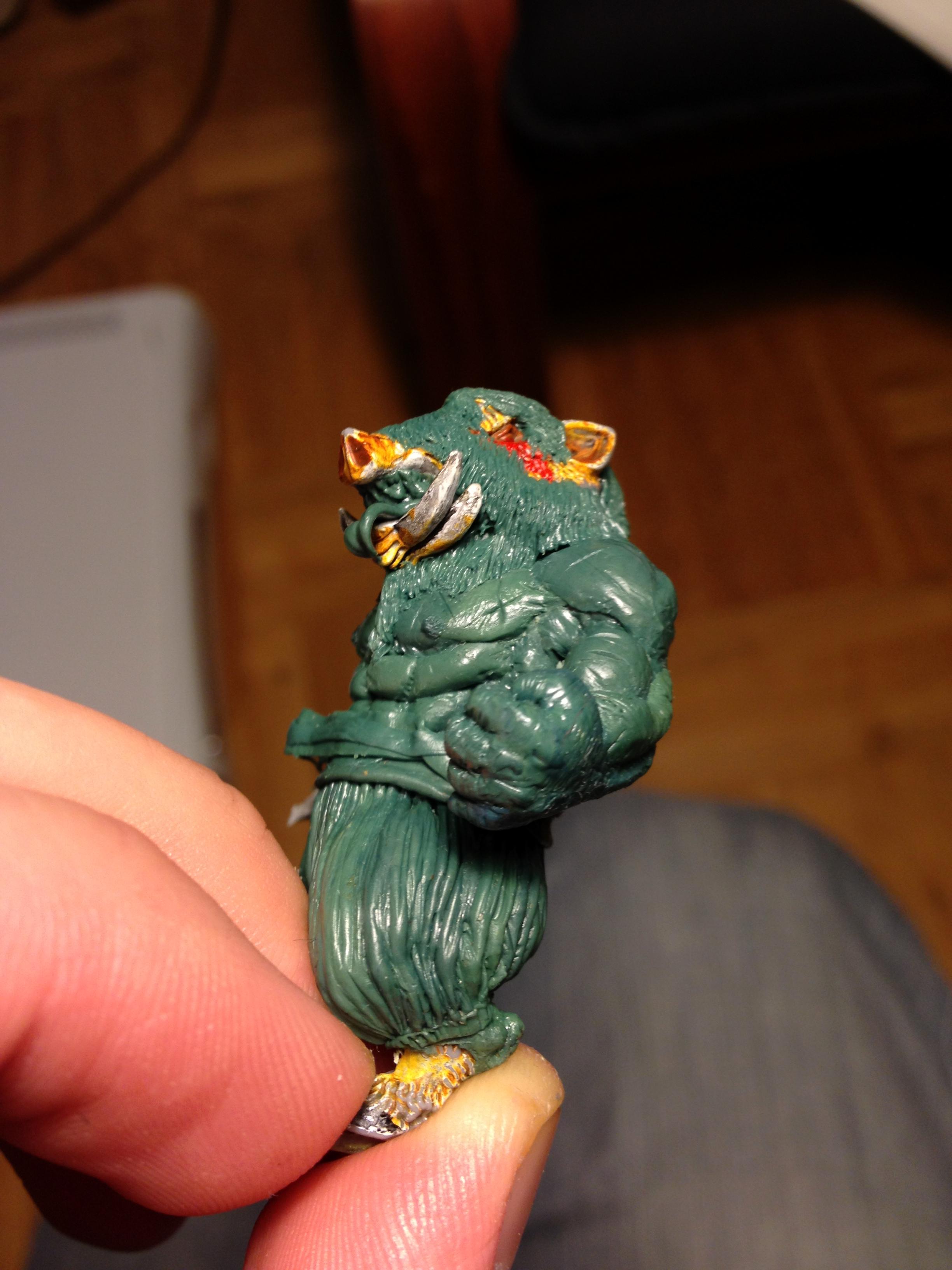 Beast, Boar, Hired Sword, Manboar, Mordheim