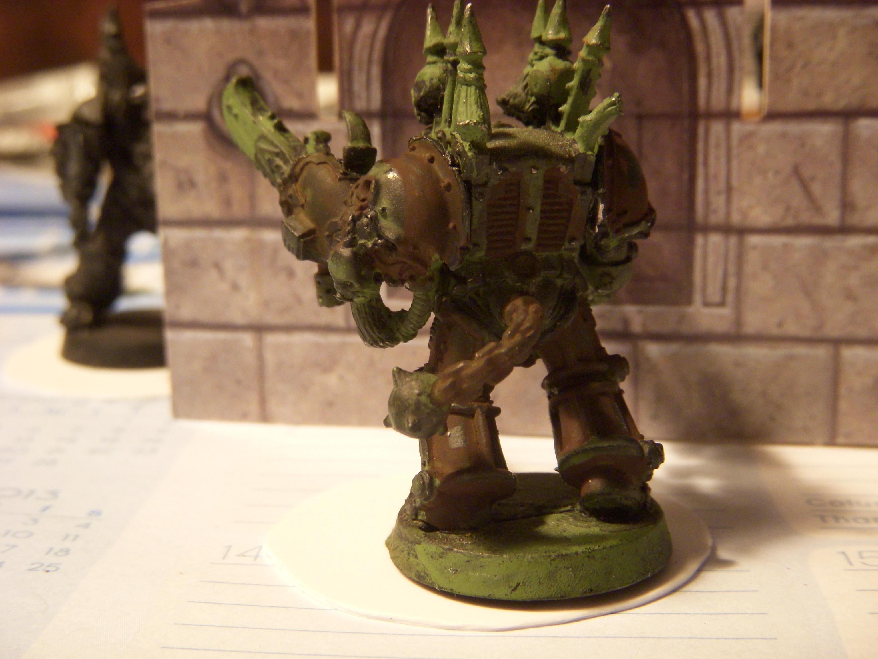 Chaos, Chaos Space Marines, Death Guard, Terminator Armor, Work In Progress