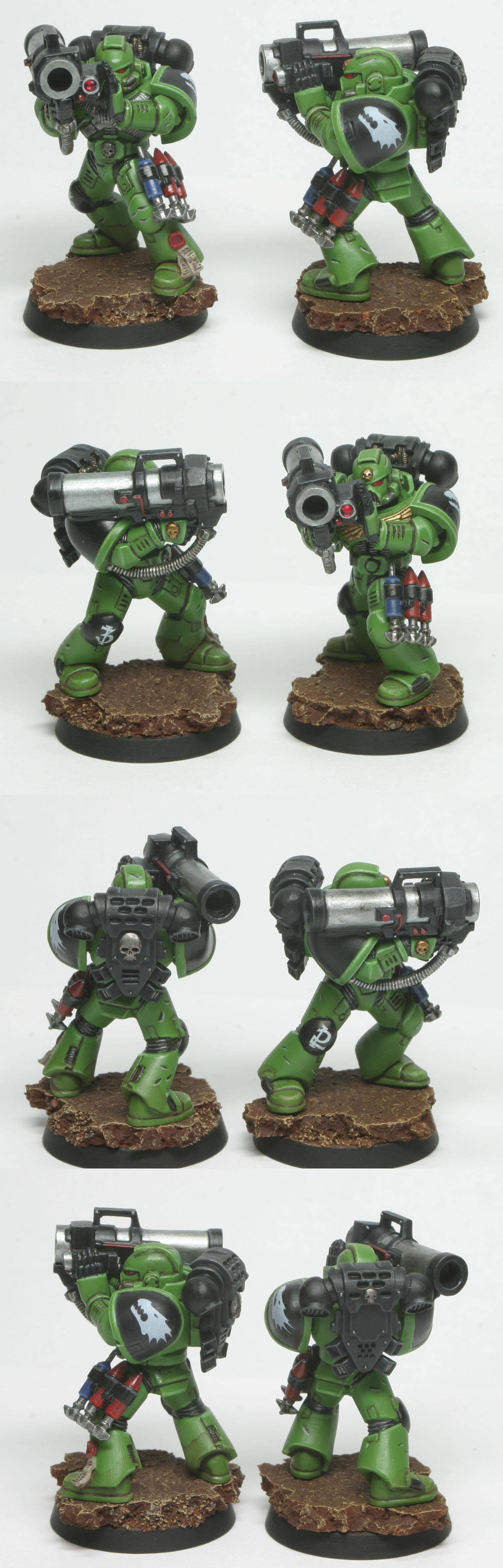 Missile Launcher, Salamanders, Space Marines, Tactical Squad